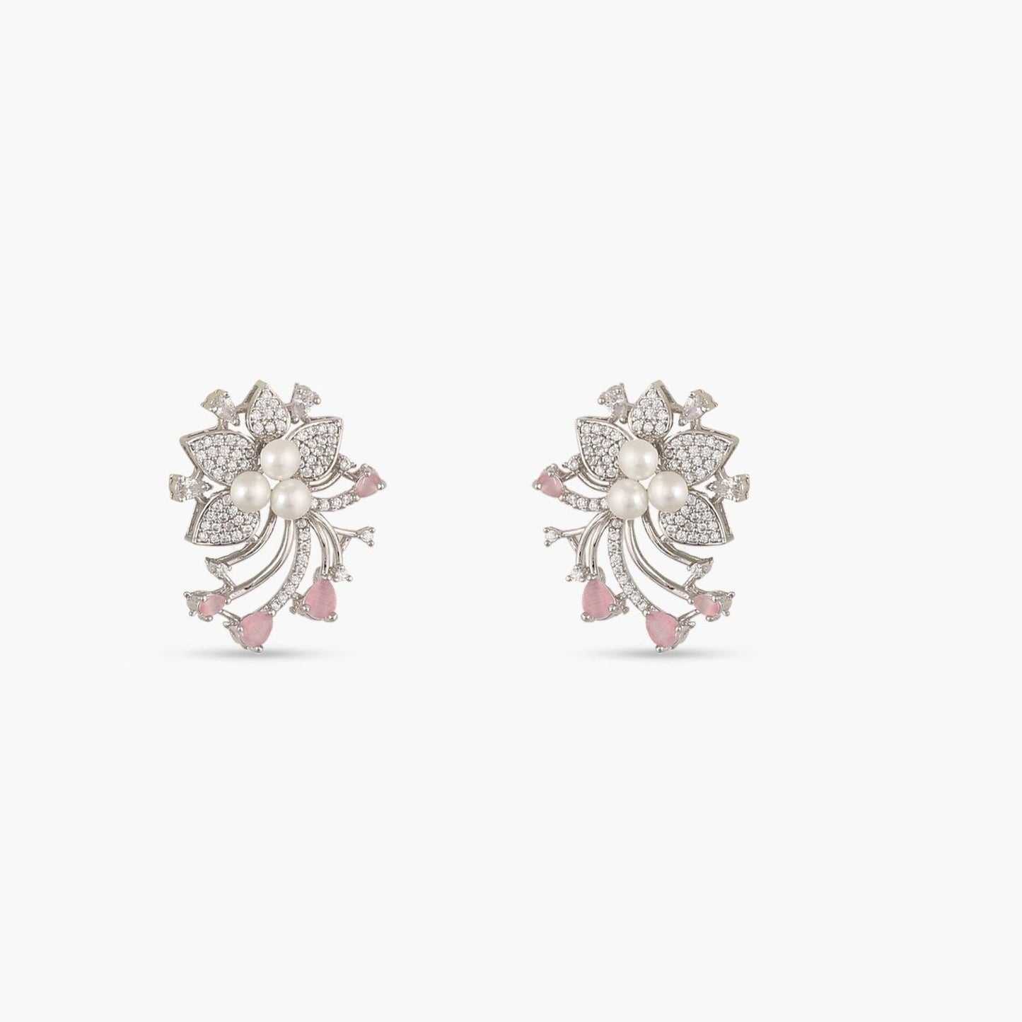 Floral Bloom Classic CZ Stud