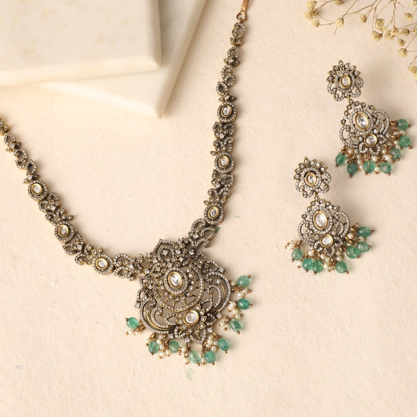Ujjvala Nakshatra CZ Necklace Set