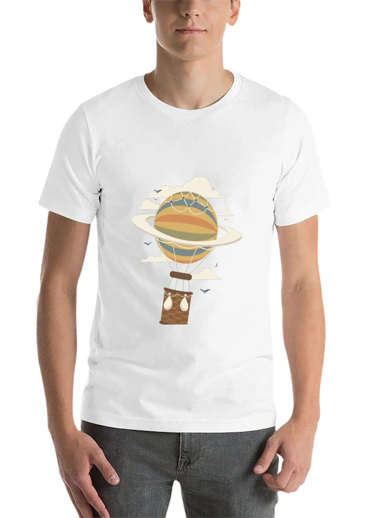 Air Baloon Essential Cotton Tee For Daily Outfits ¨C Unisex Style