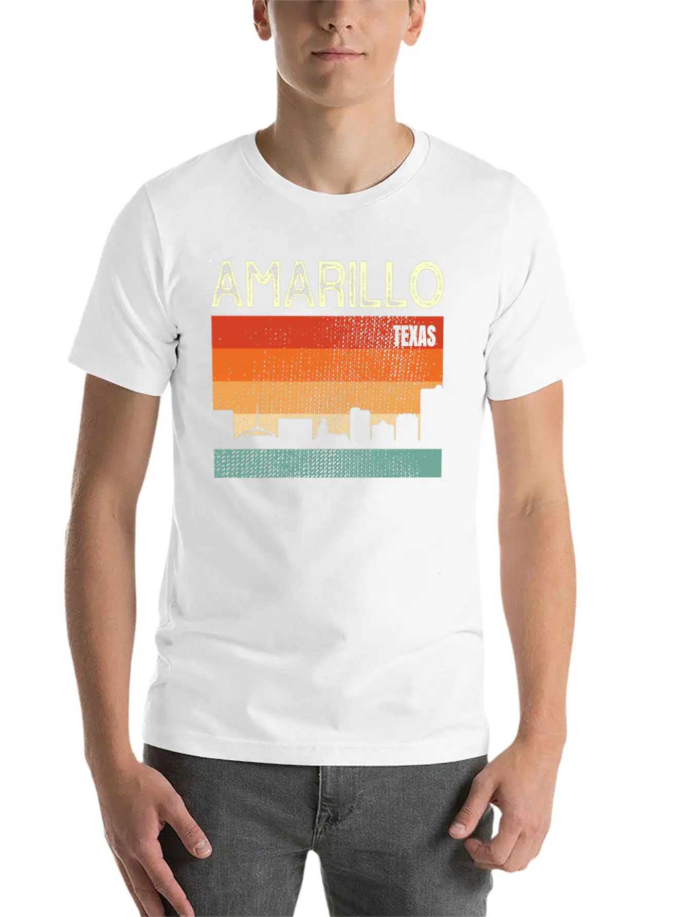 Amarillo Texas Town Basic Graphic T-Shirt ¨C Daily Comfort In Soft Cotton
