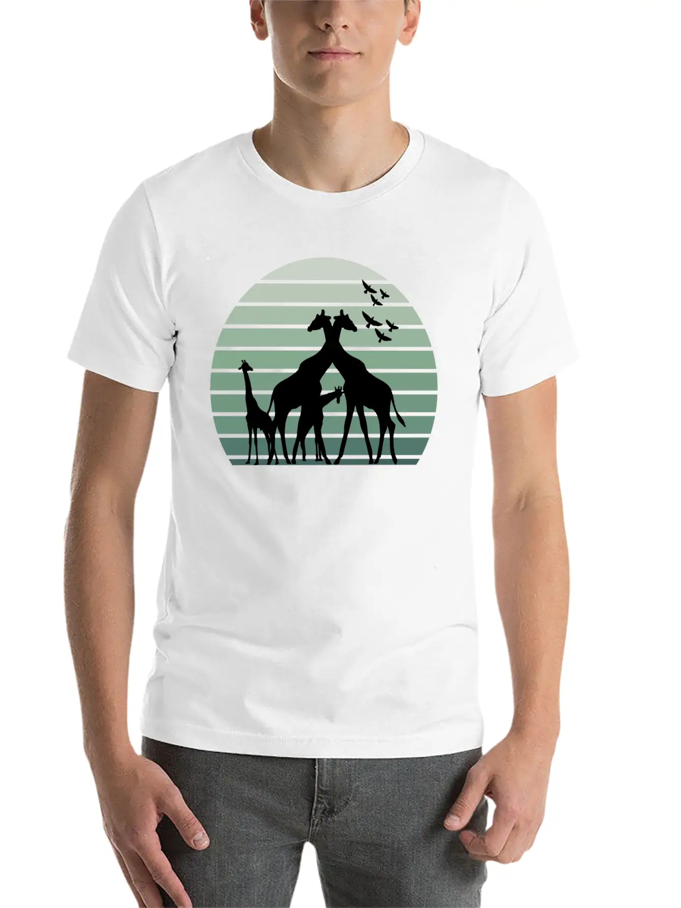 Animals Giraffes Soft Cotton Short Sleeve Tee ¨C Unisex Wardrobe Staple