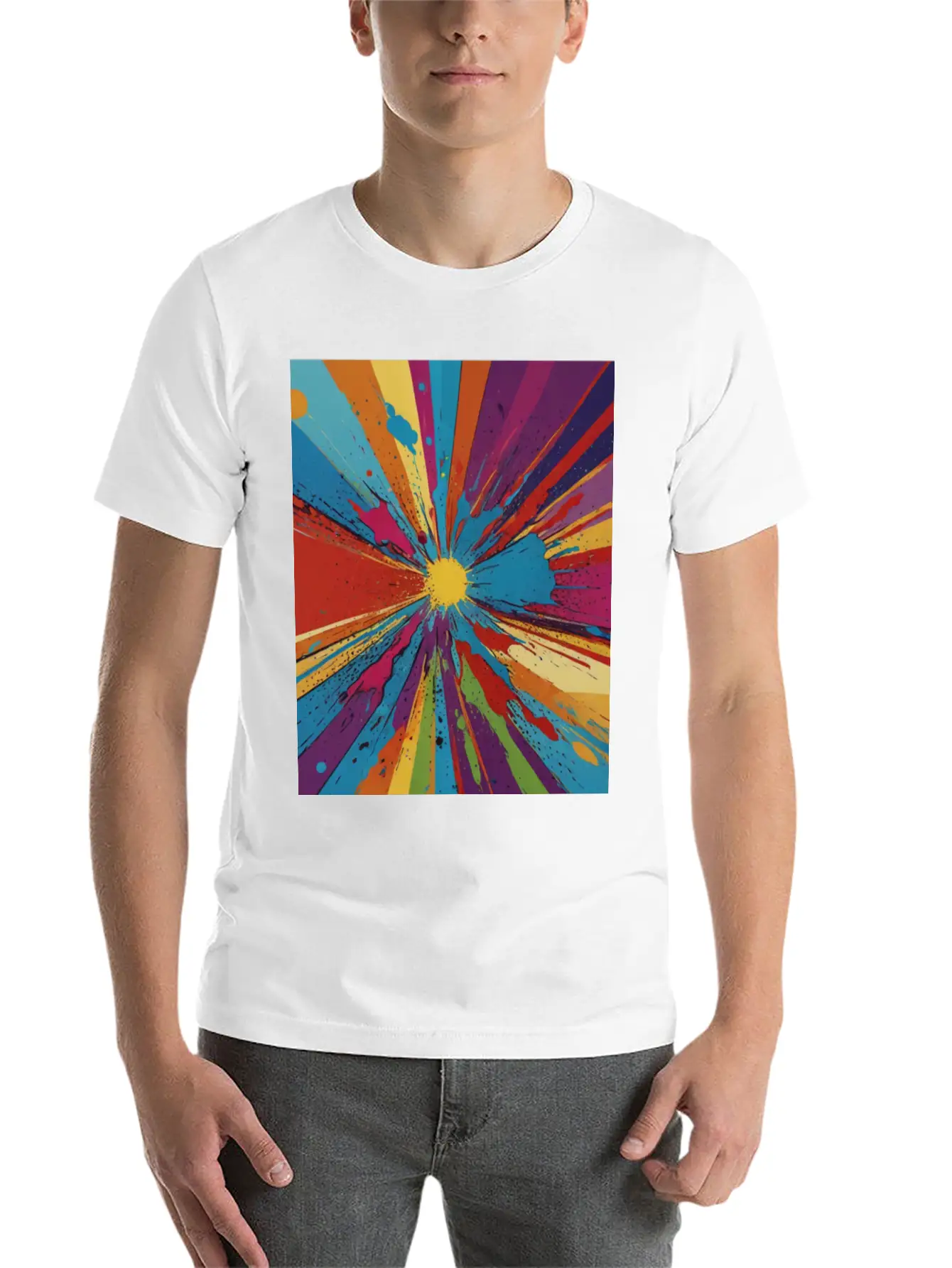 Artfully Designed Pop Art T-Shirt Basic Graphic T-Shirt ¨C Daily Comfort In Soft Cotton