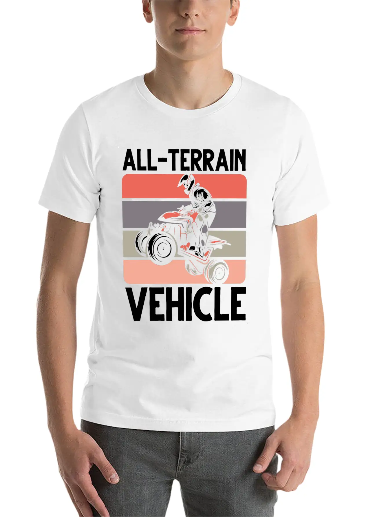 ATV Quad All-Terrain Vehicle Racing Soft Cotton Short Sleeve Tee ¨C Unisex Wardrobe Staple
