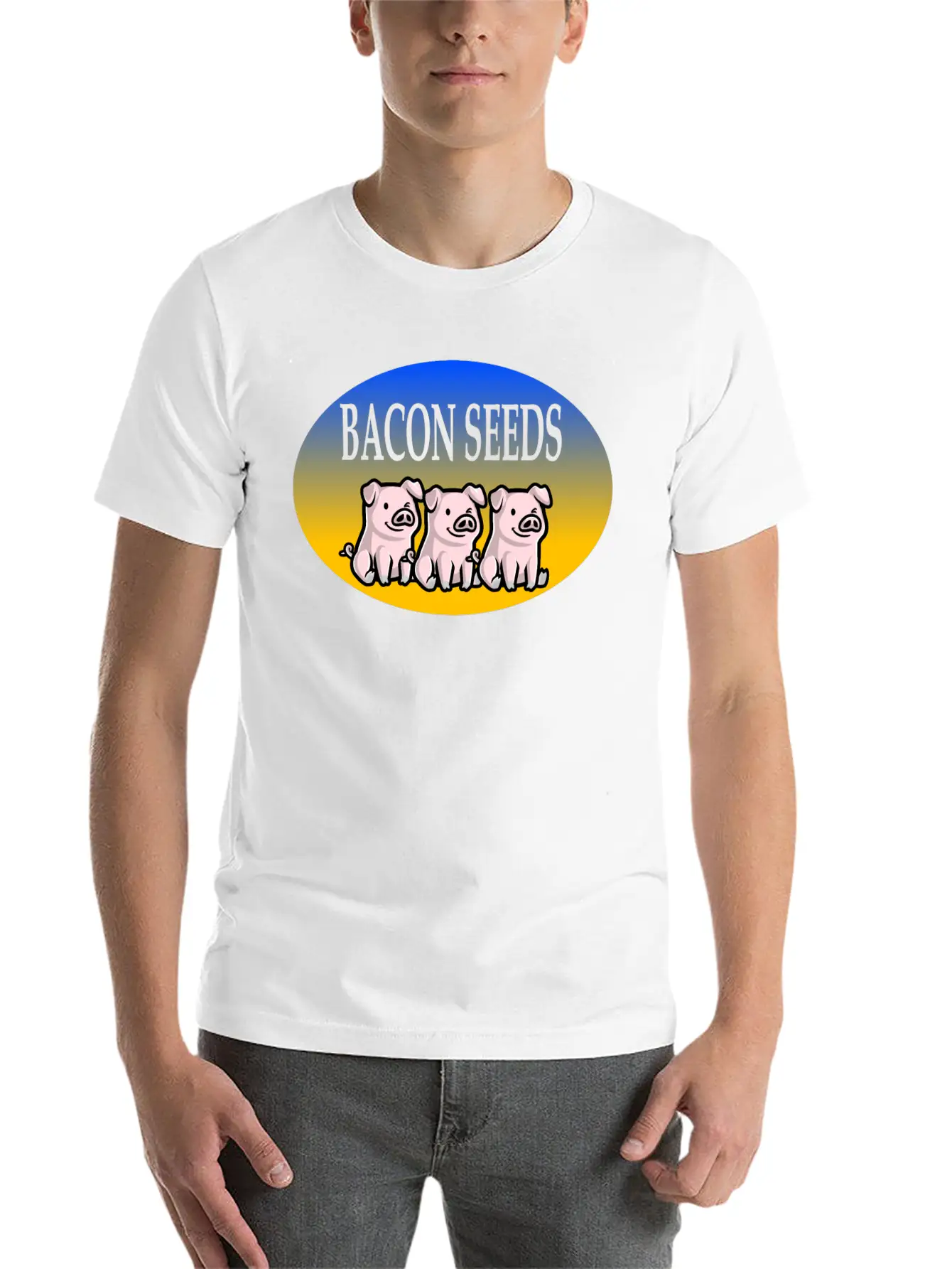 Bacon Seeds Essential Cotton Tee For Daily Outfits ¨C Unisex Style