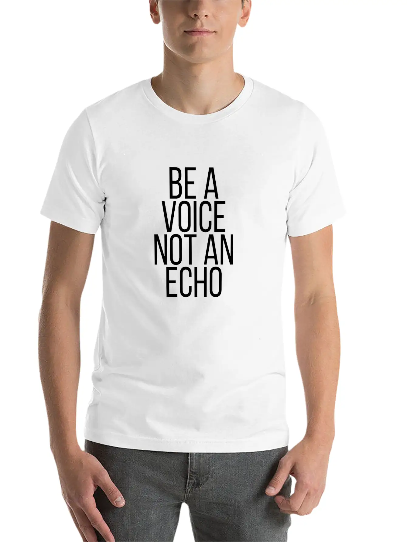 Be A Voice Not An Echo Soft Cotton Short Sleeve Tee ¨C Unisex Wardrobe Staple