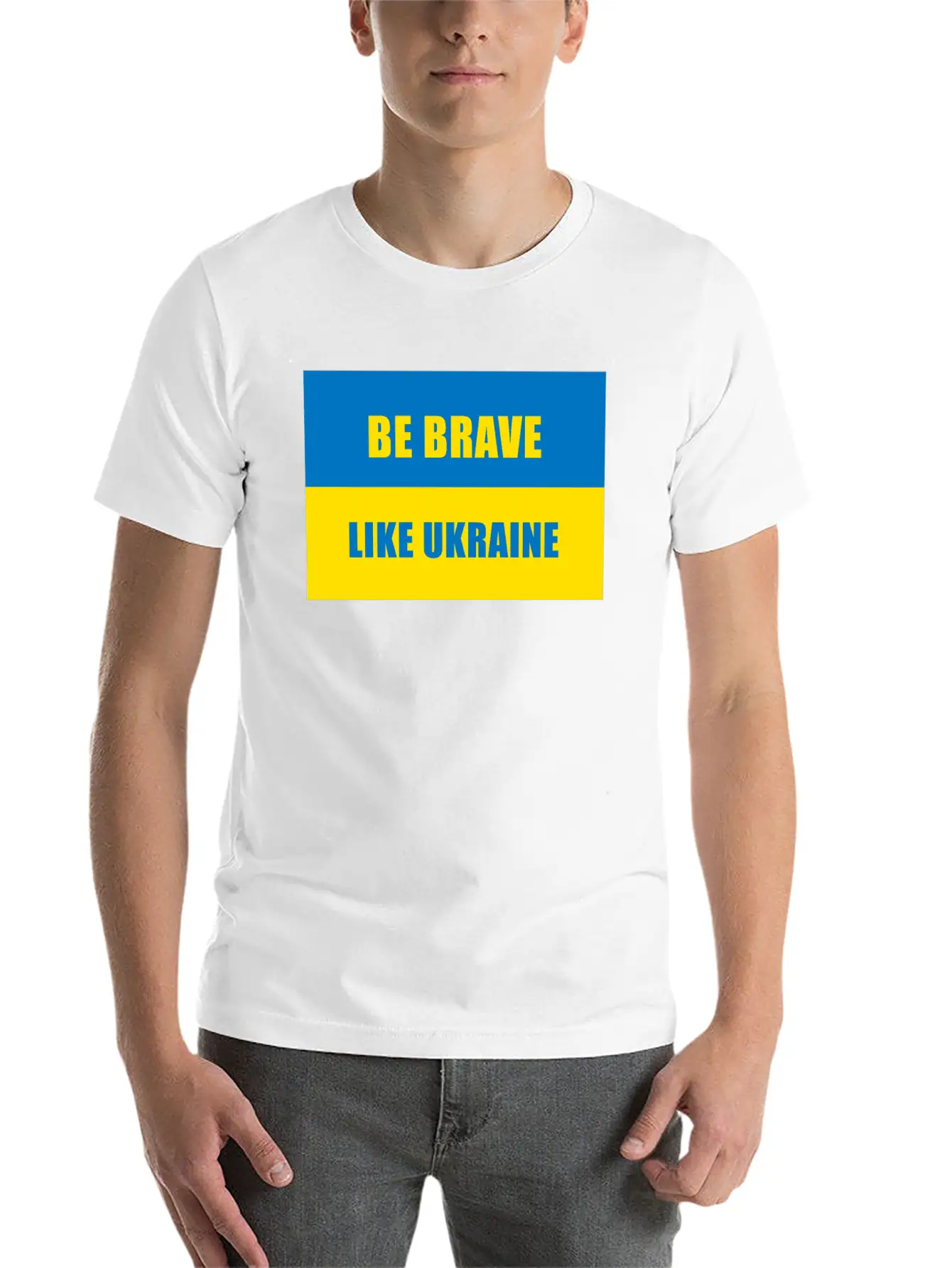 Be Brave Like Ukraine Basic Graphic T-Shirt ¨C Daily Comfort In Soft Cotton