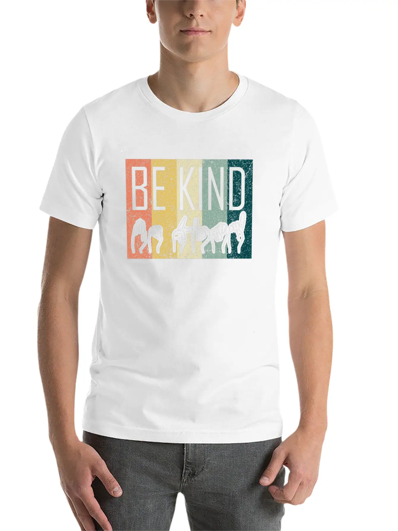 Be Kind ASL Sign Language T-Shirt Alphabet Gift Essential Cotton Tee For Daily Outfits ¨C Unisex Style