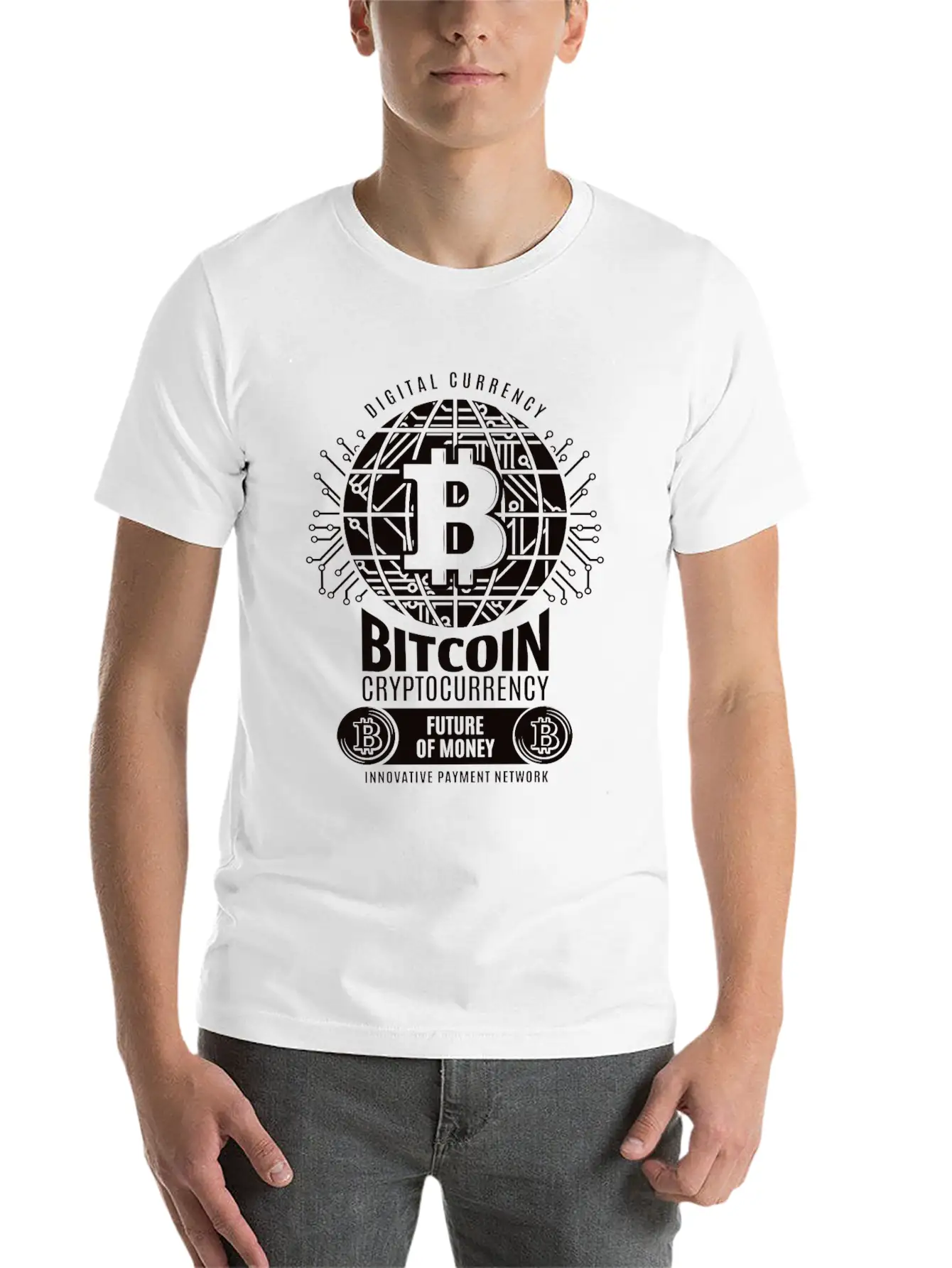 Bitcoin Cryptocurrency Soft Cotton Short Sleeve Tee ¨C Unisex Wardrobe Staple