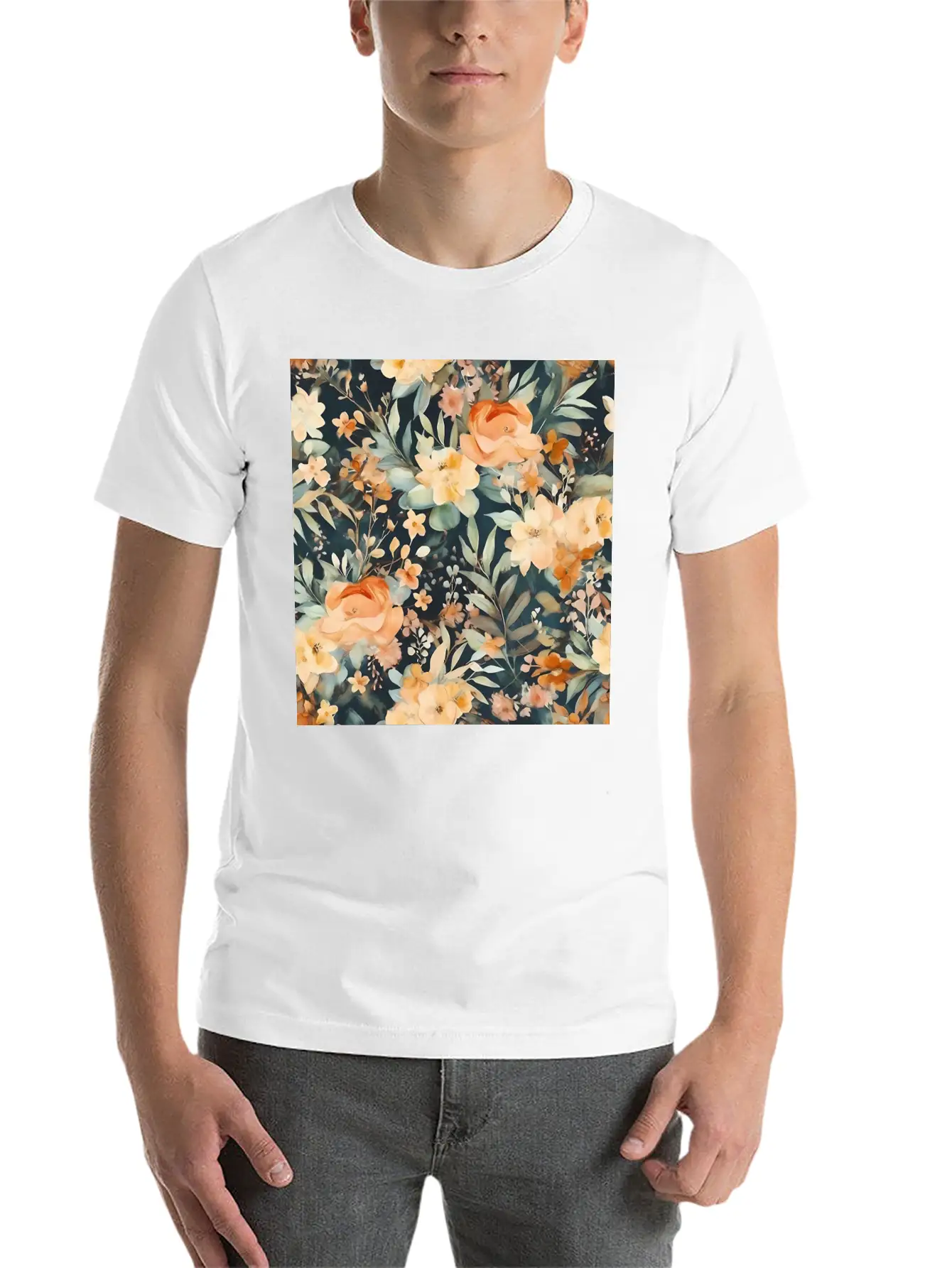 Blossom Whispers Soft Cotton Short Sleeve Tee ¨C Unisex Wardrobe Staple