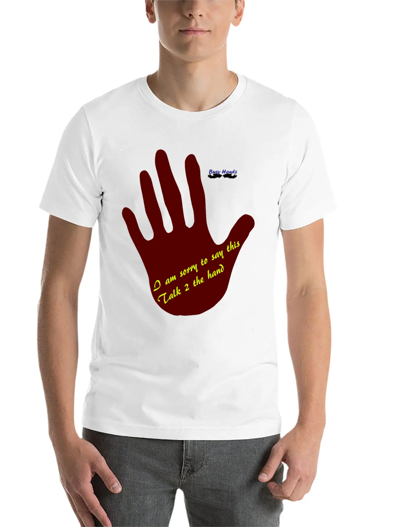 Busyhandz Dynamics White Kid's Long Sleeve T. Shir Essential Cotton Tee For Daily Outfits ¨C Unisex Style