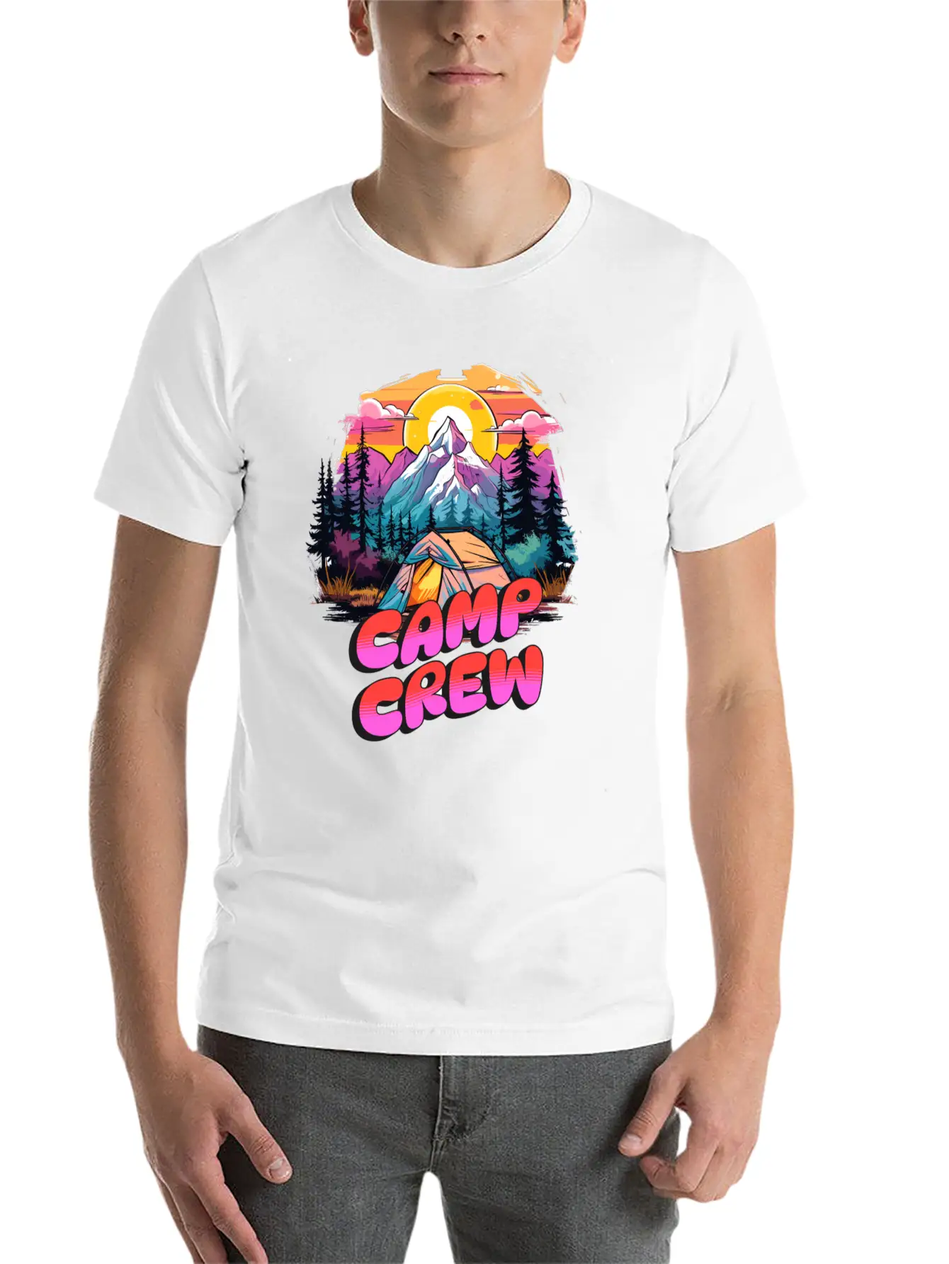 Camping, Camp Love, Camp, Camp Crew Camp Vibes, Ca Soft Cotton Short Sleeve Tee ¨C Unisex Wardrobe Staple