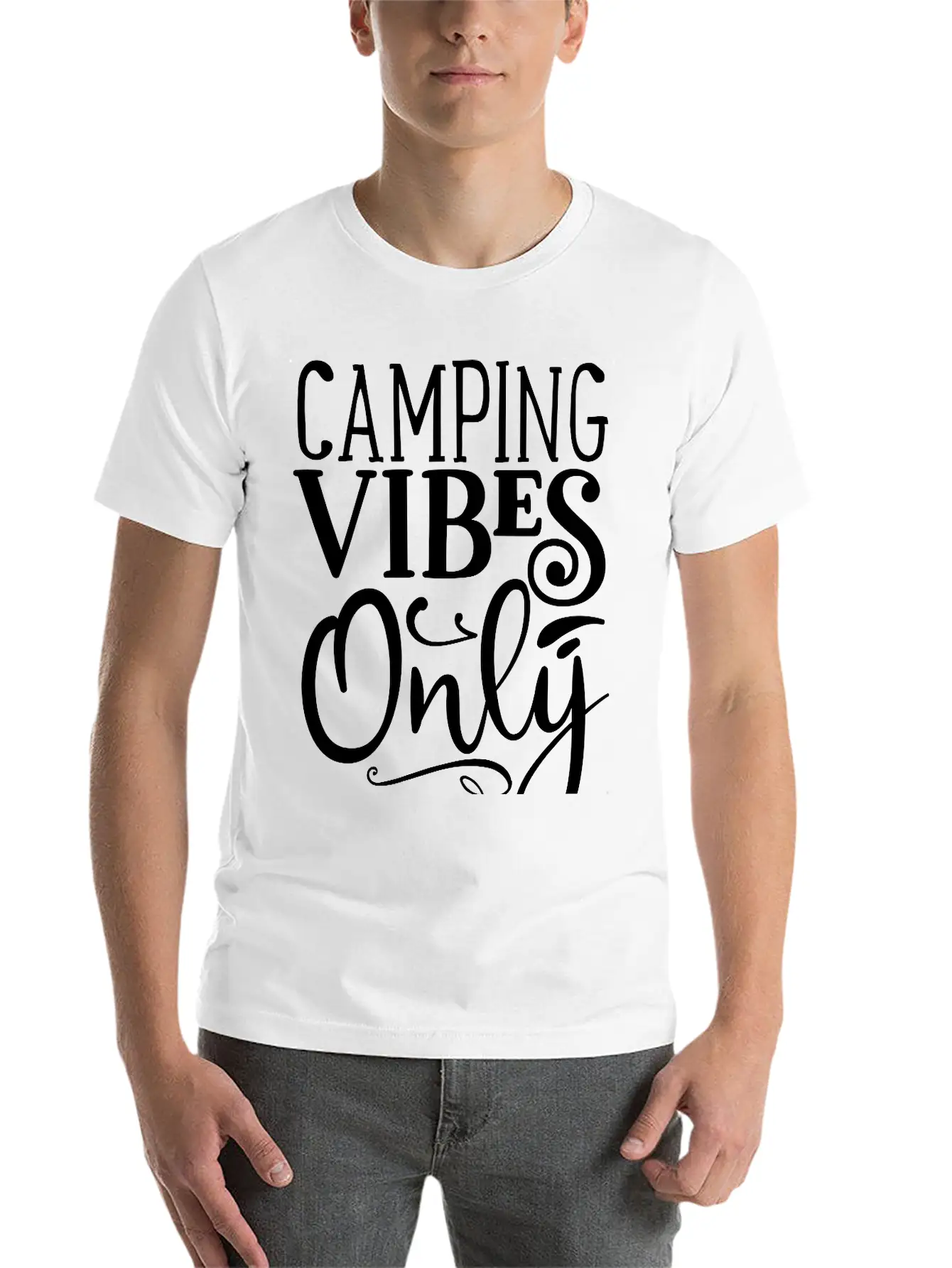 Camping Vibes Only Soft Cotton Short Sleeve Tee ¨C Unisex Wardrobe Staple