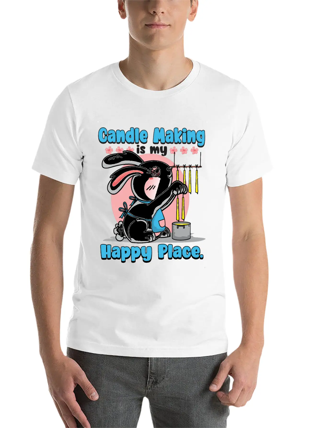 Candle Making Is My Happy Place. Soft Cotton Short Sleeve Tee ¨C Unisex Wardrobe Staple