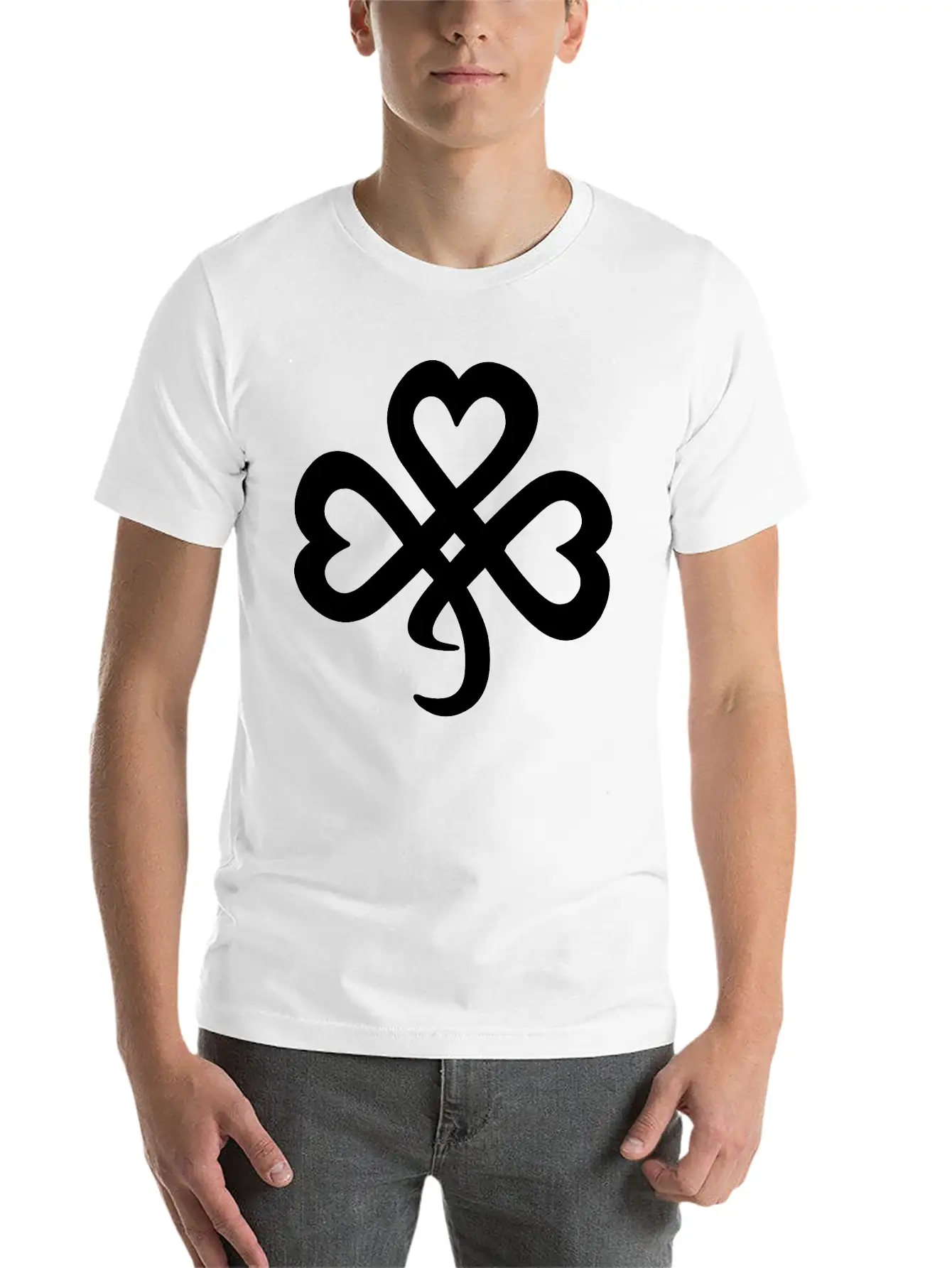 Celtic Leaf Clover Soft Cotton Short Sleeve Tee ¨C Unisex Wardrobe Staple