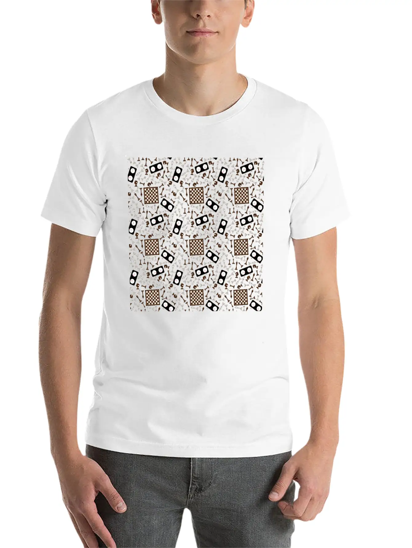 Chess Pattern | Strategy Tactic Board Game Soft Cotton Short Sleeve Tee ¨C Unisex Wardrobe Staple