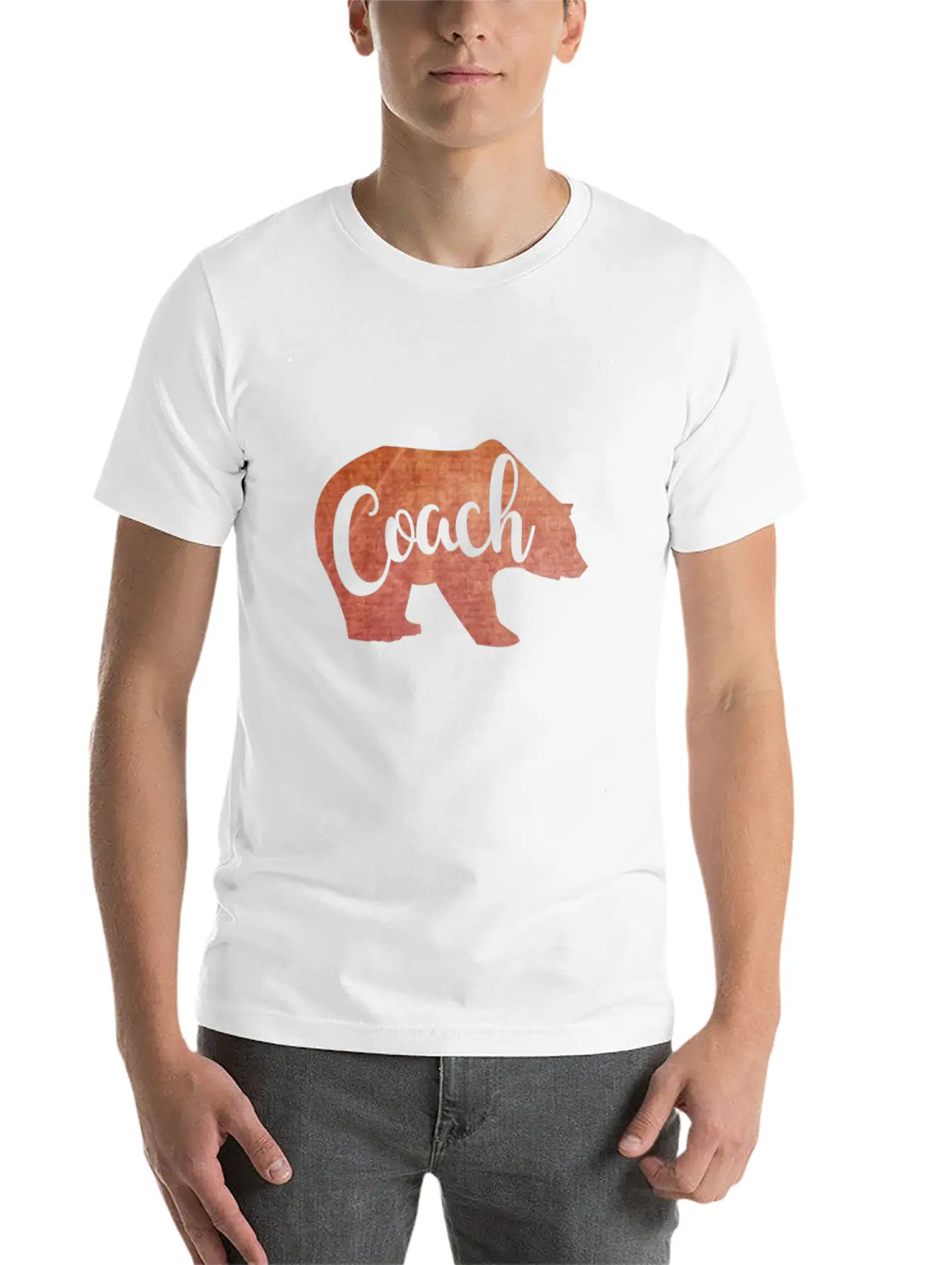 Coach In Bear Shape Soft Cotton Short Sleeve Tee ¨C Unisex Wardrobe Staple