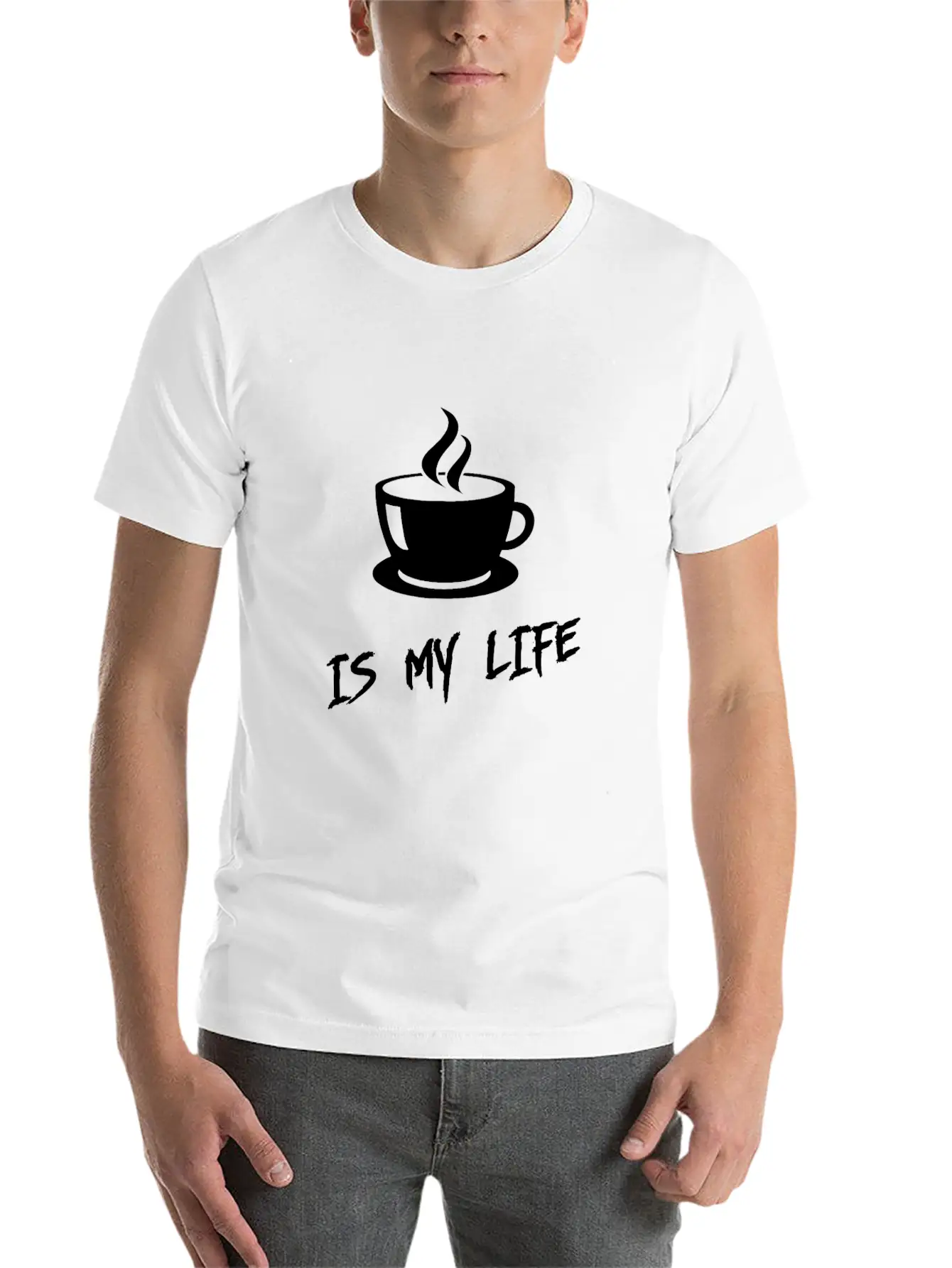 Coffee Is My Life Soft Cotton Short Sleeve Tee ¨C Unisex Wardrobe Staple