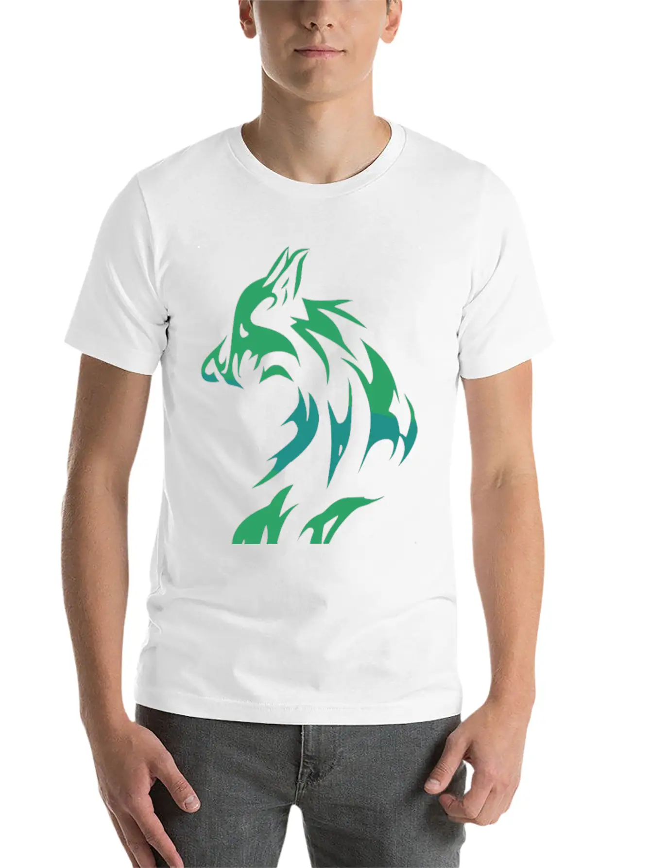 Cool Wolf Essential Cotton Tee For Daily Outfits ¨C Unisex Style