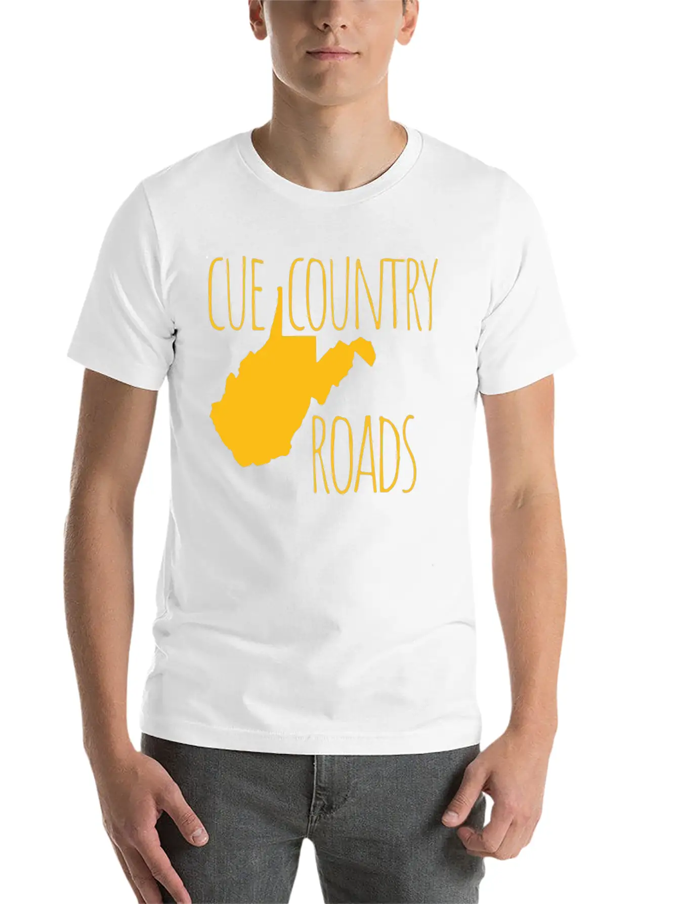 Cue Country Roads Essential Cotton Tee For Daily Outfits ¨C Unisex Style