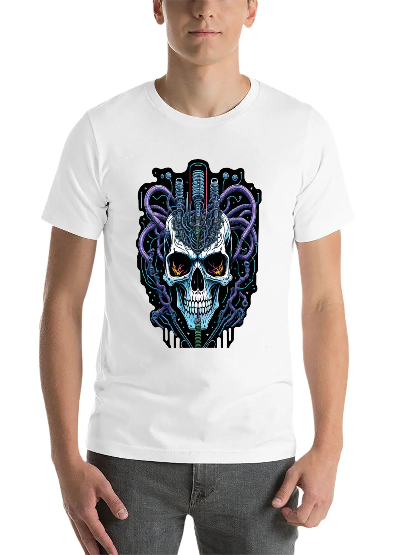 Cyborg 60 Essential Cotton Tee For Daily Outfits ¨C Unisex Style