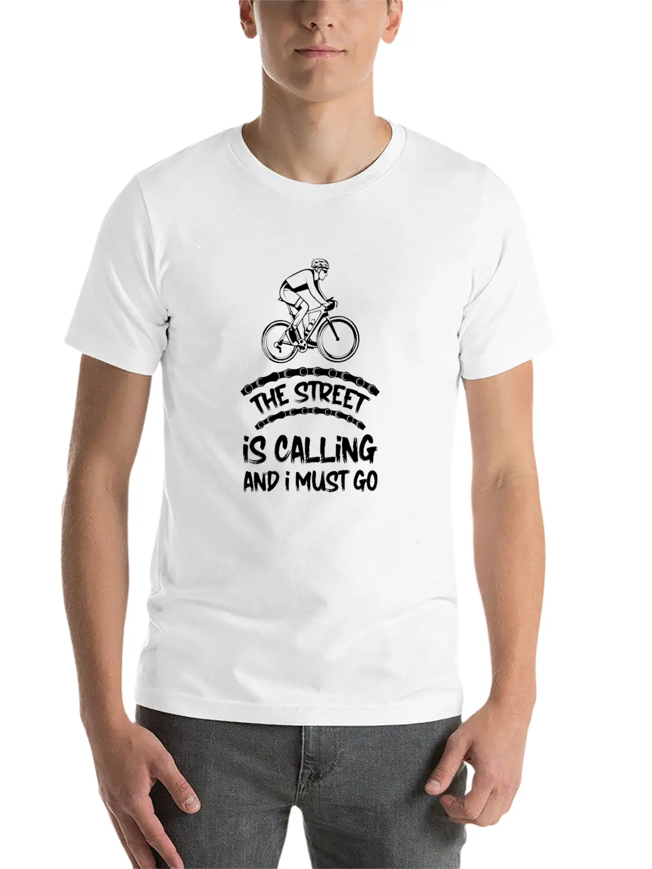 Cycling Cyclist Basic Graphic T-Shirt ¨C Daily Comfort In Soft Cotton