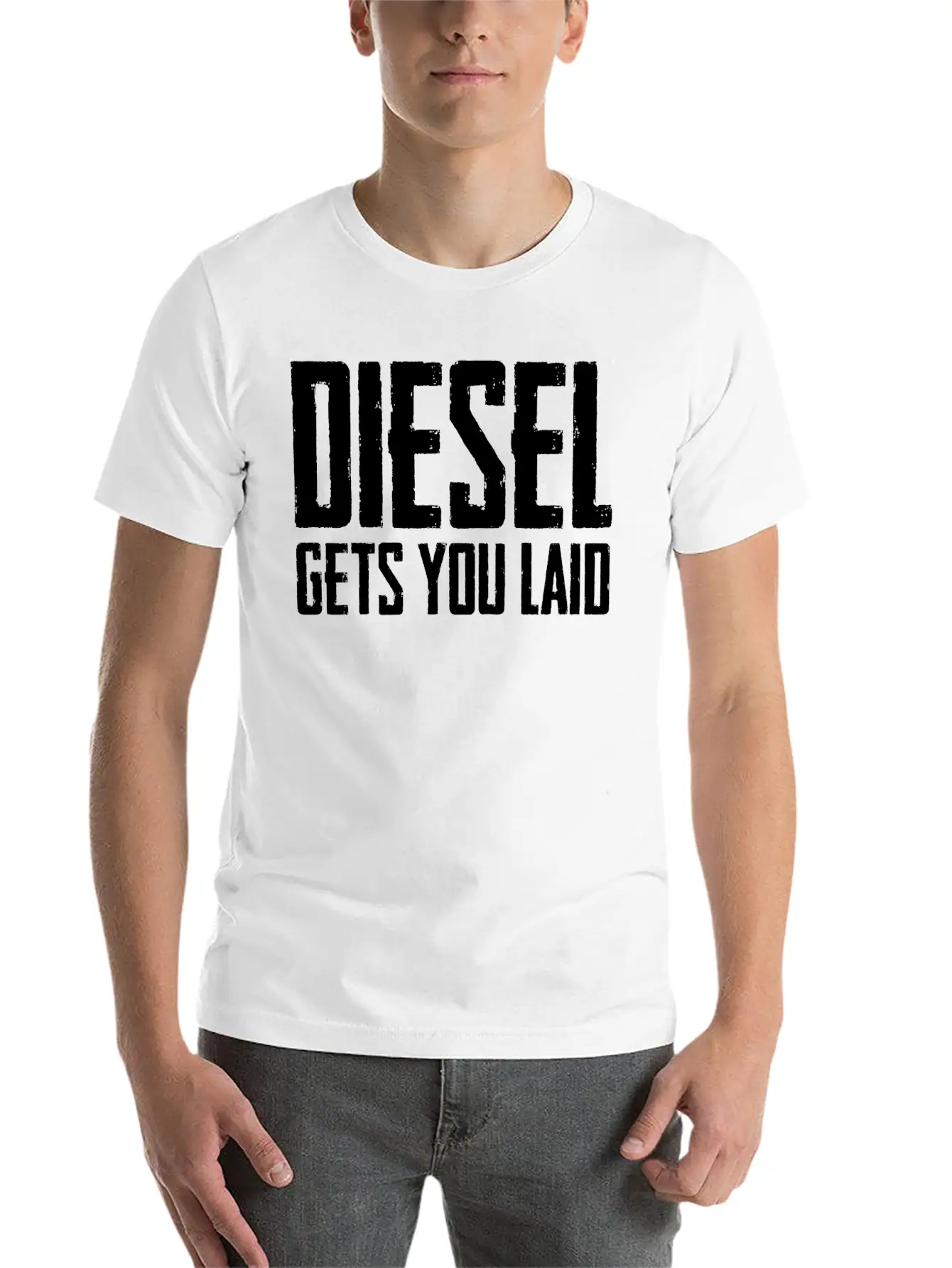 Diesel Gets You Laid Truck Driver Gift Essential Cotton Tee For Daily Outfits ¨C Unisex Style