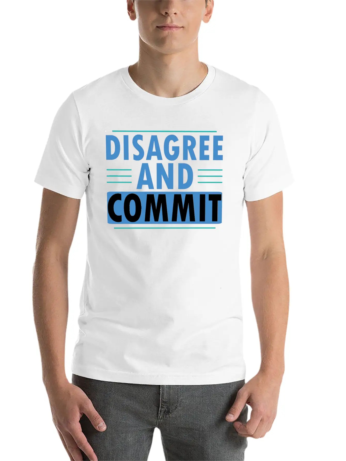 Disagree And Commit Essential Cotton Tee For Daily Outfits ¨C Unisex Style
