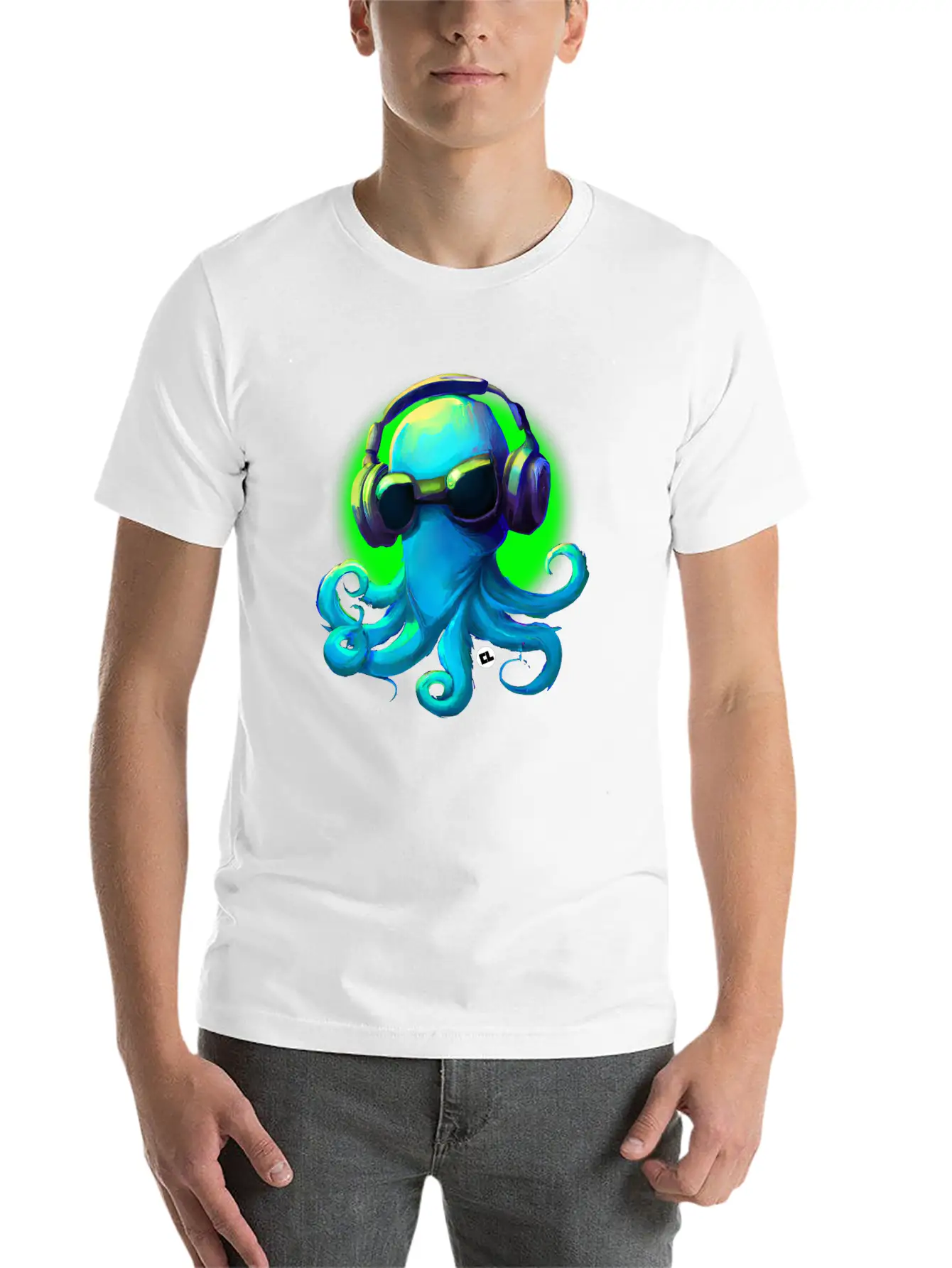 DJ Frank The Octopus Unisex Casual T-Shirt ¨C Clean Design For Daily Comfort