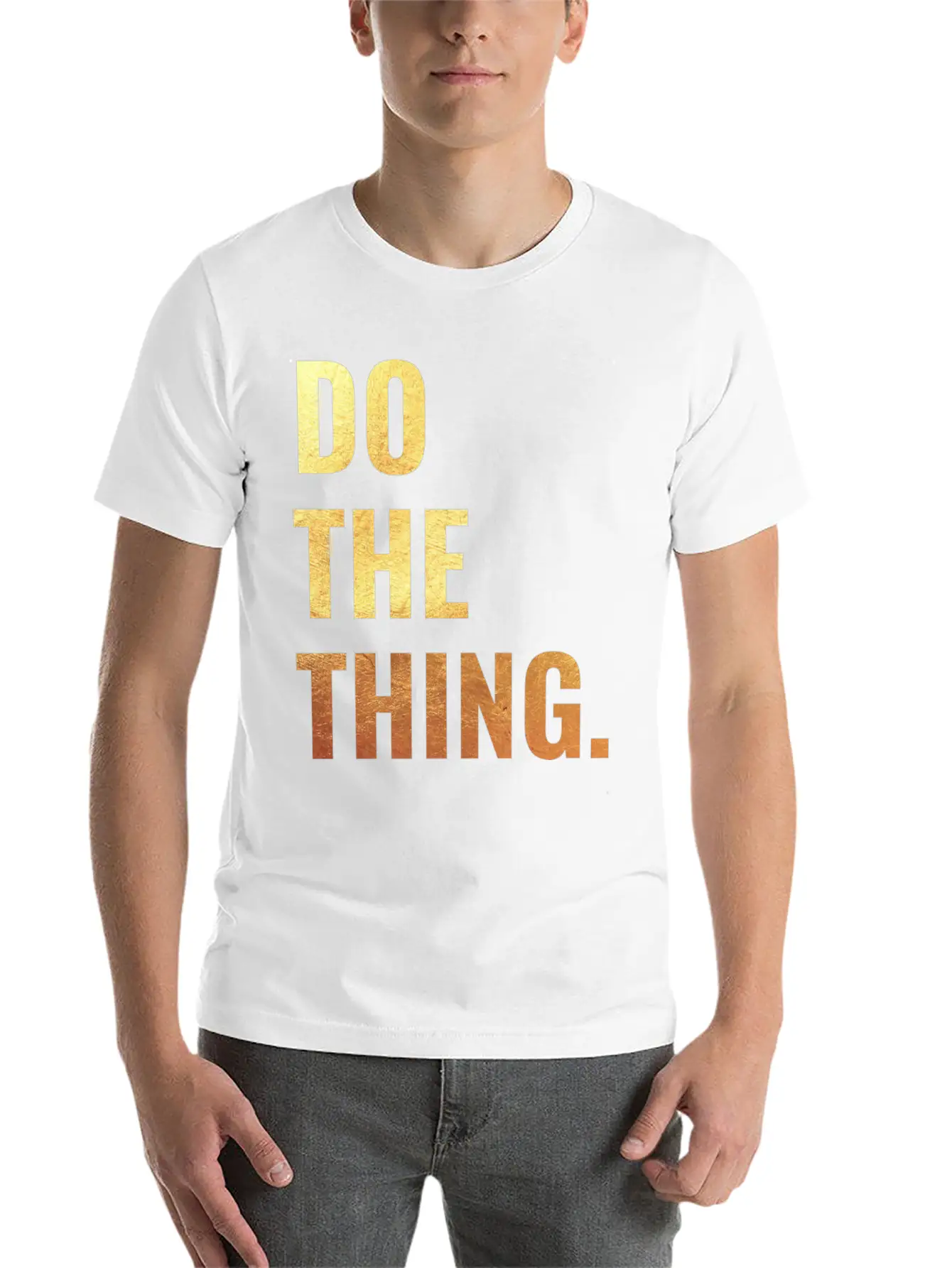 Do The Thing Motivation Goals Positivity Soft Cotton Short Sleeve Tee ¨C Unisex Wardrobe Staple