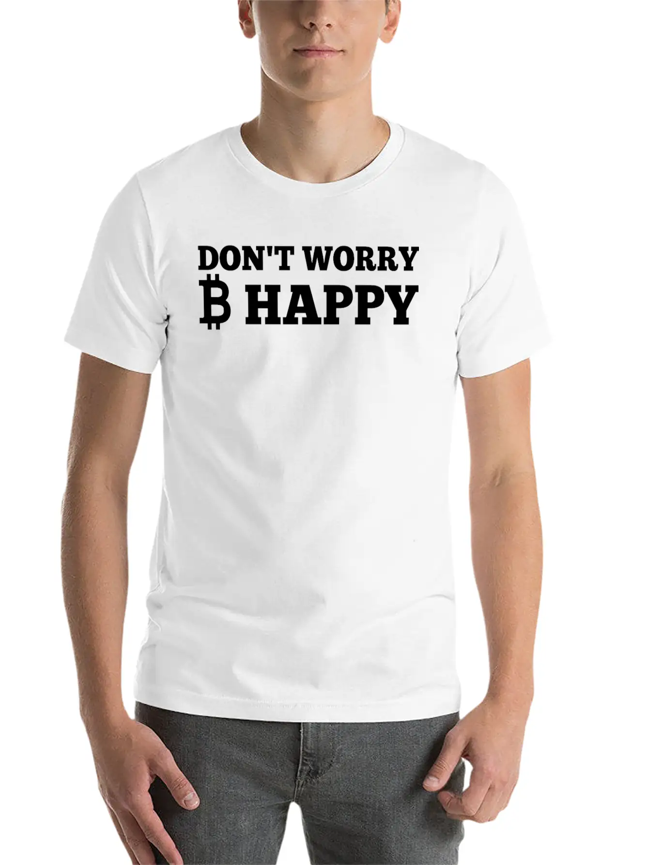 Don't Worry Be Happy - Shirt Basic Graphic T-Shirt ¨C Daily Comfort In Soft Cotton