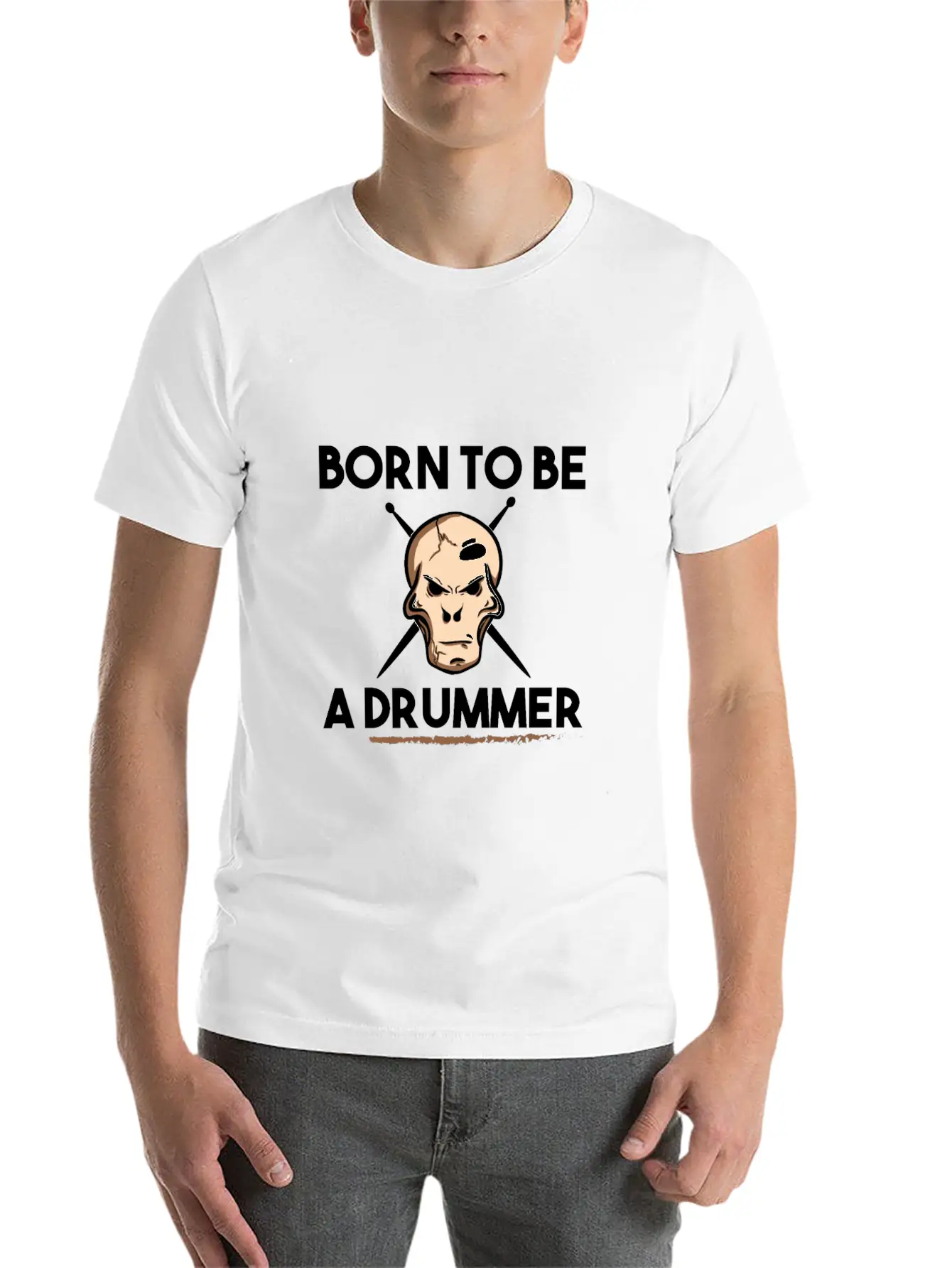 Drums Band Drum Drummer Drum Essential Cotton Tee For Daily Outfits ¨C Unisex Style