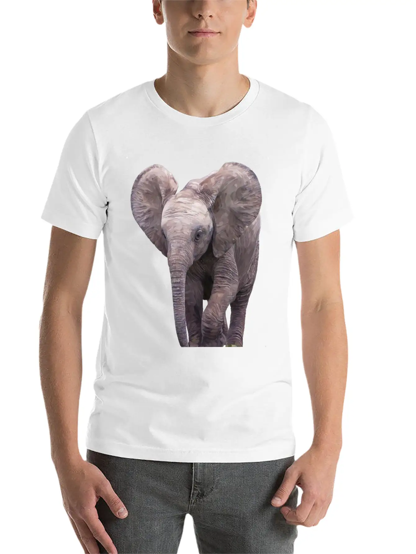 Elephant Basic Graphic T-Shirt ¨C Daily Comfort In Soft Cotton