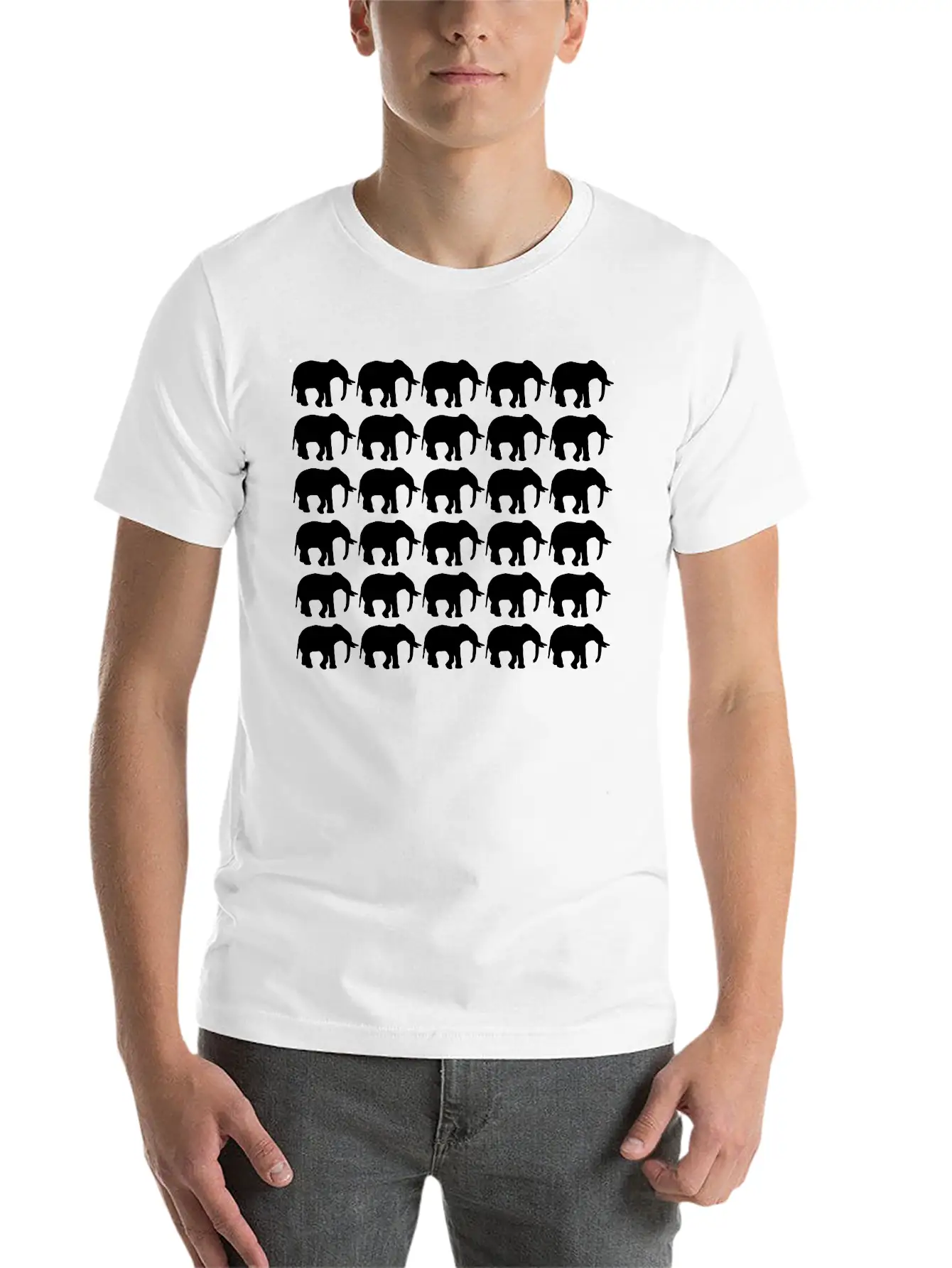 Elephants Be Different Essential Cotton Tee For Daily Outfits ¨C Unisex Style