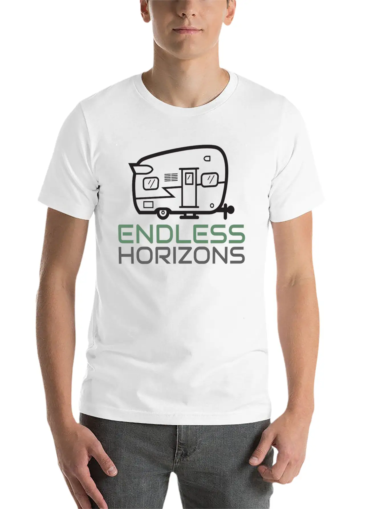 Endless Horizons Camping Basic Graphic T-Shirt ¨C Daily Comfort In Soft Cotton
