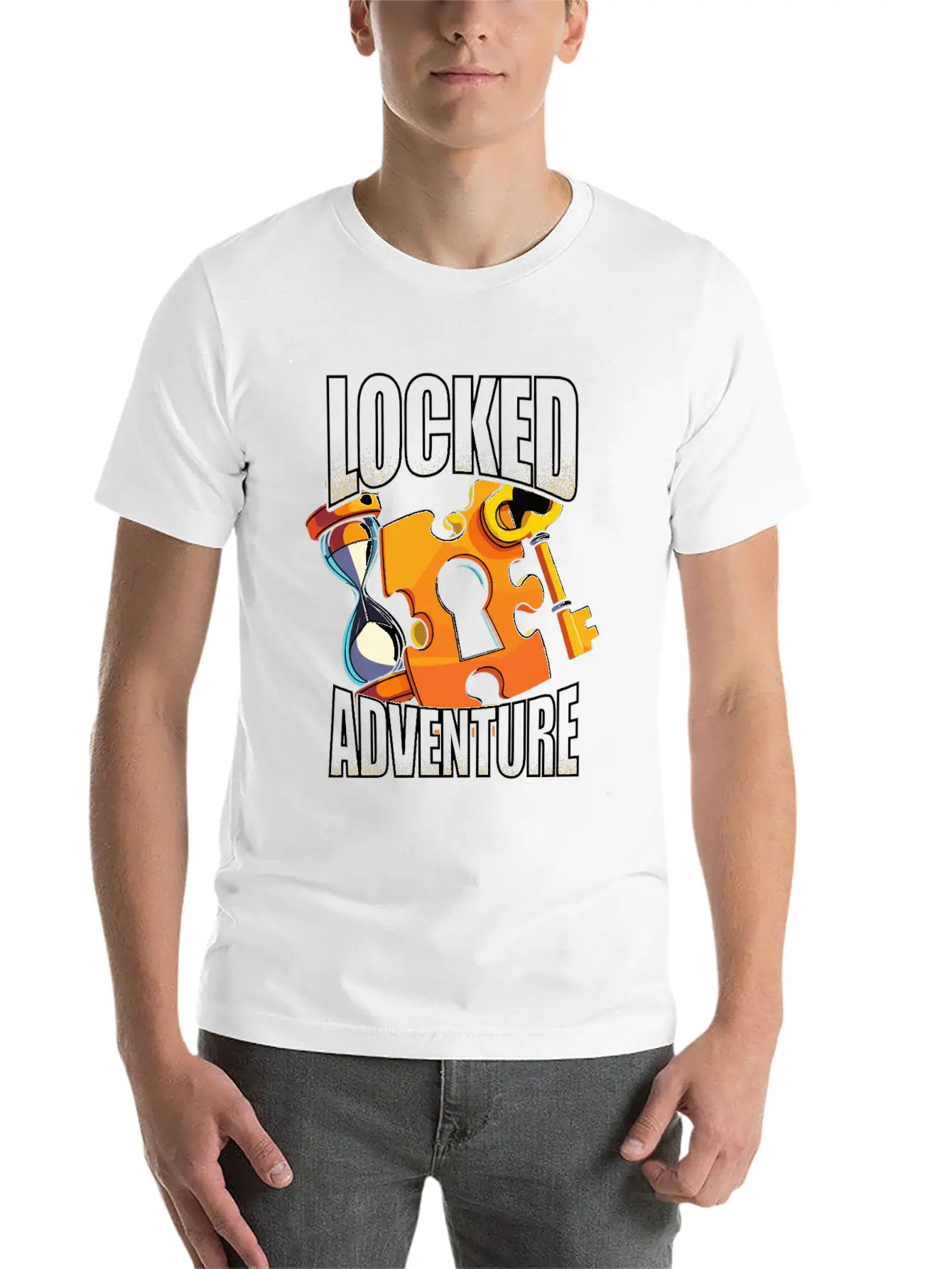 Escape Room Locked Adventure Essential Cotton Tee For Daily Outfits ¨C Unisex Style