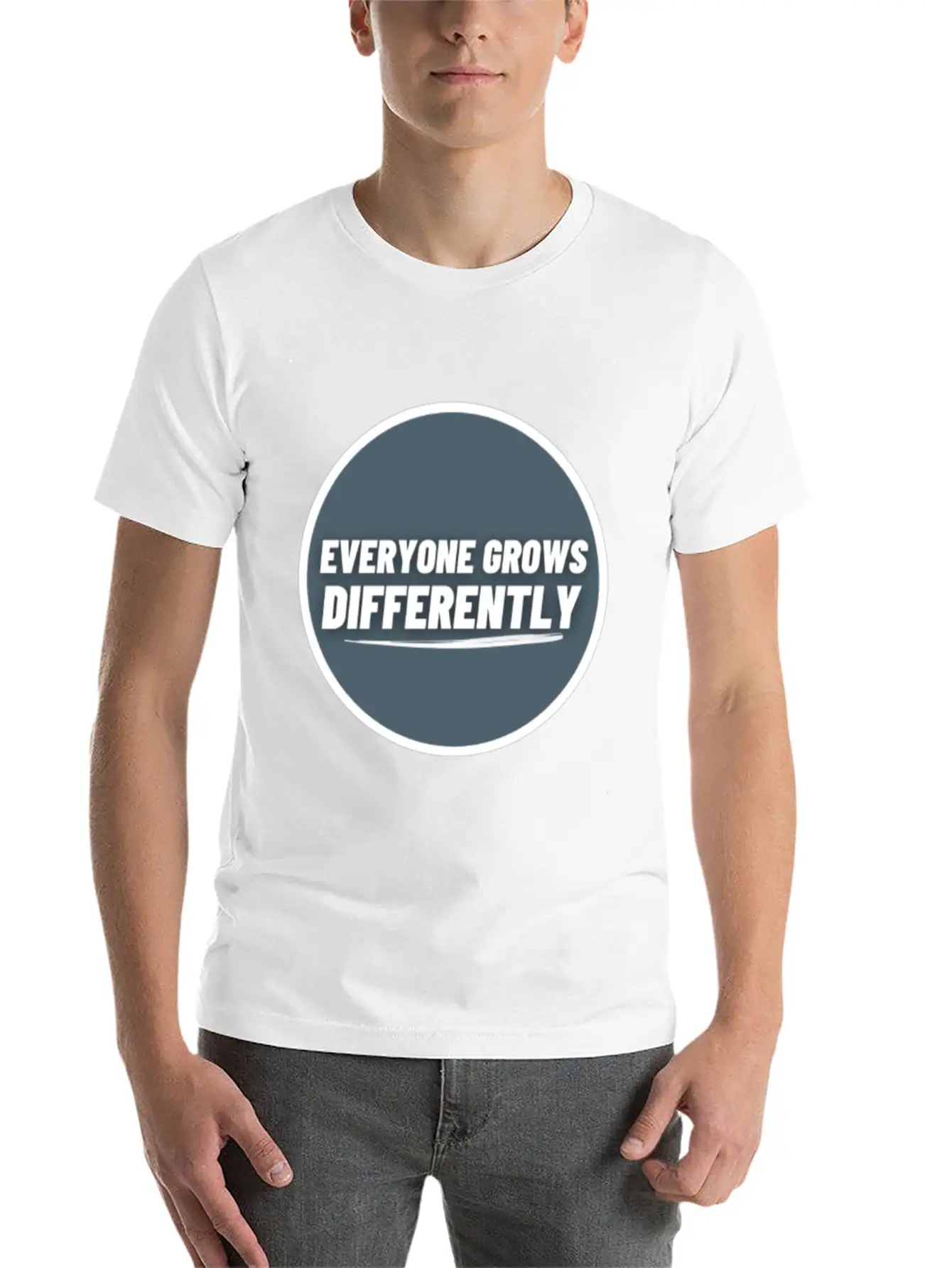 Everyone Grows Diffrently | Positive Thought Soft Cotton Short Sleeve Tee ¨C Unisex Wardrobe Staple