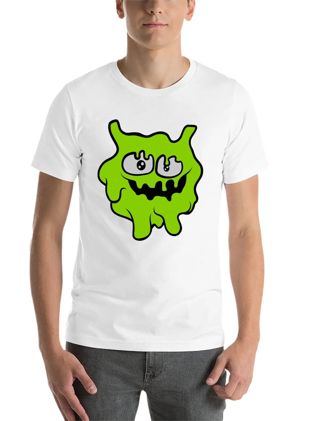 Face Funny Slime Essential Cotton Tee For Daily Outfits ¨C Unisex Style