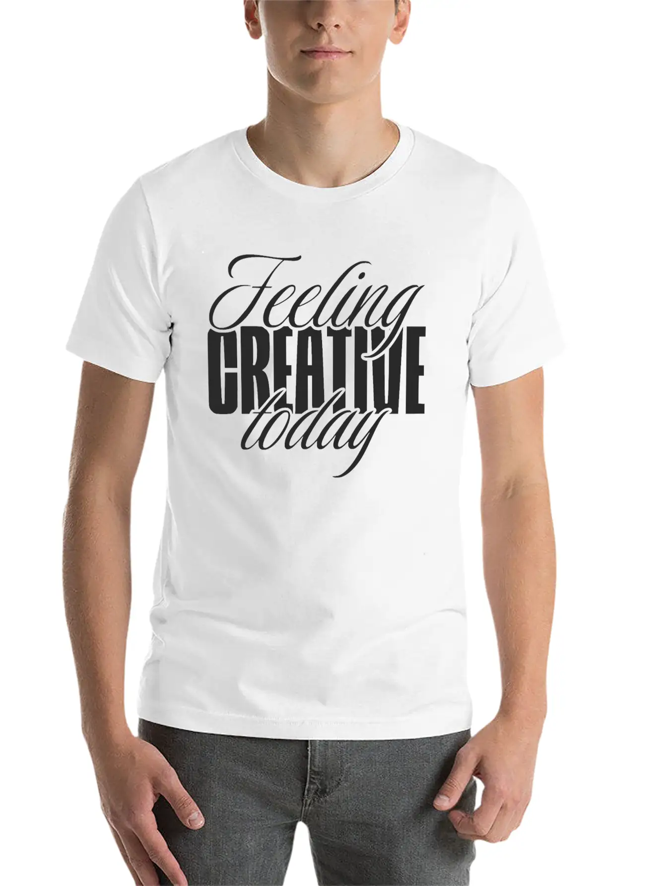 Feeling Creative Today Soft Cotton Short Sleeve Tee ¨C Unisex Wardrobe Staple