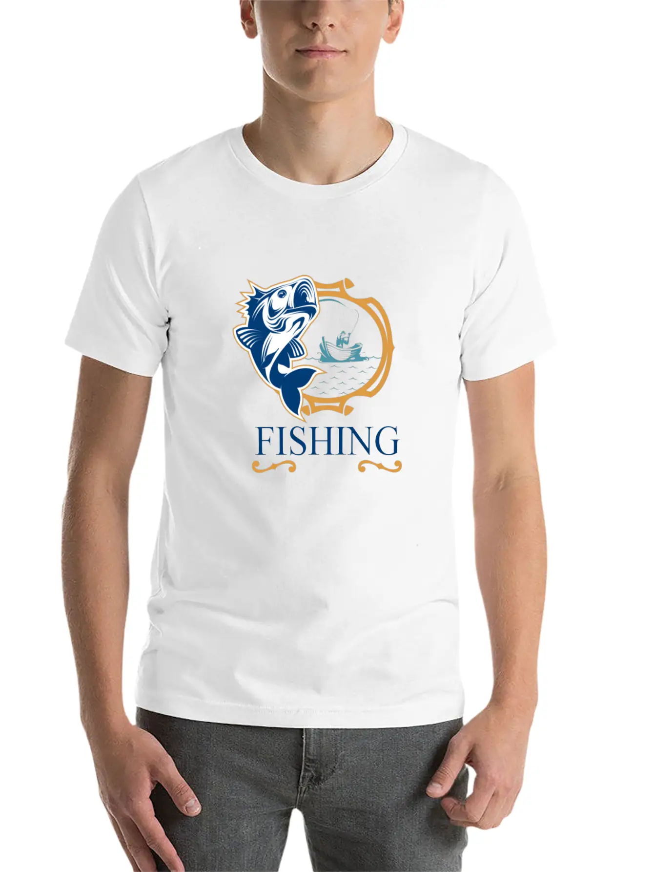 Fishing Basic Graphic T-Shirt ¨C Daily Comfort In Soft Cotton