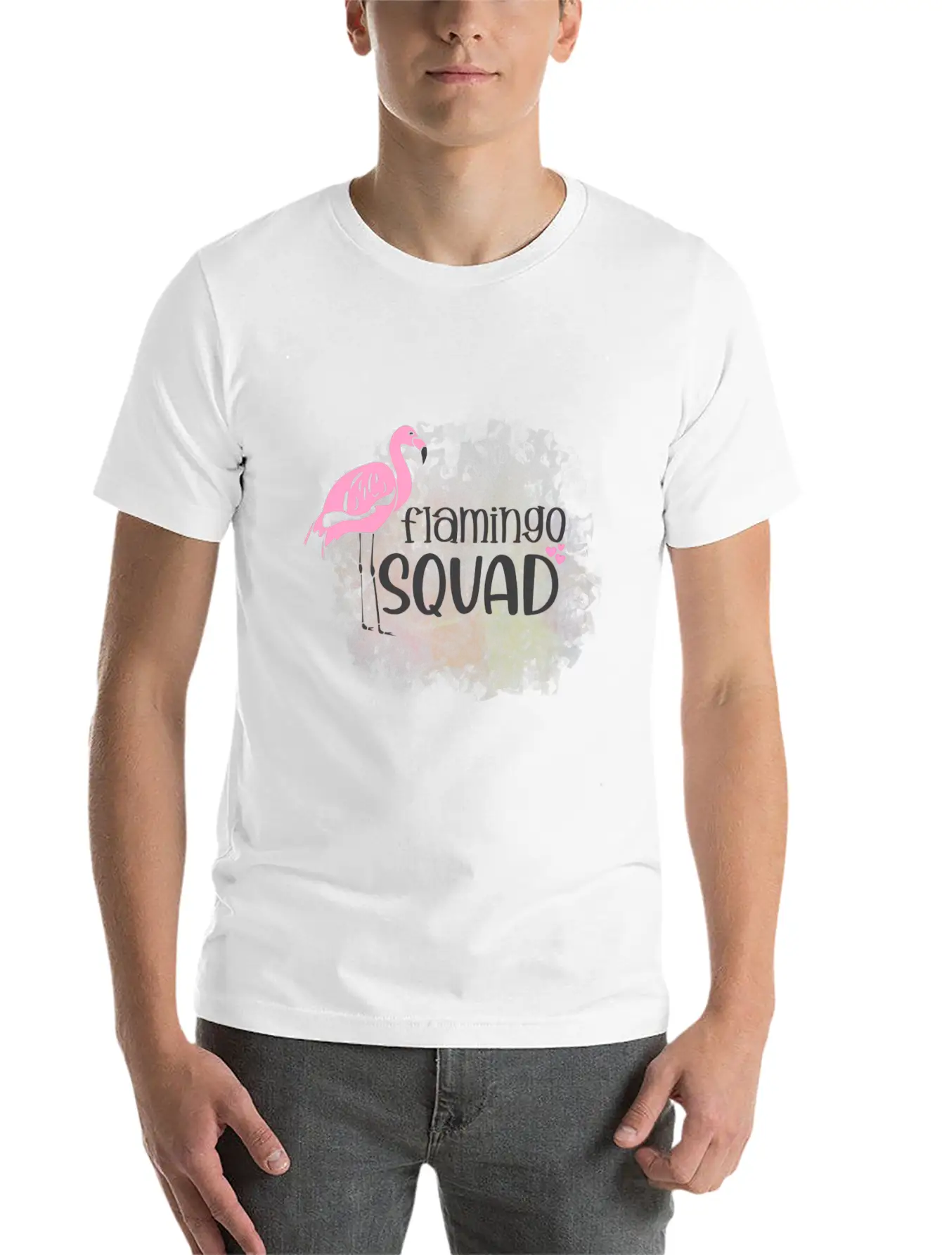 Flamingo Squad Essential Cotton Tee For Daily Outfits ¨C Unisex Style