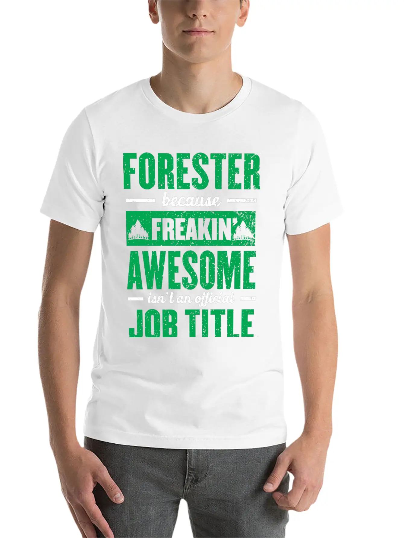 Forest Forester Forest Lumberjack Fir Trees Nature Essential Cotton Tee For Daily Outfits ¨C Unisex Style