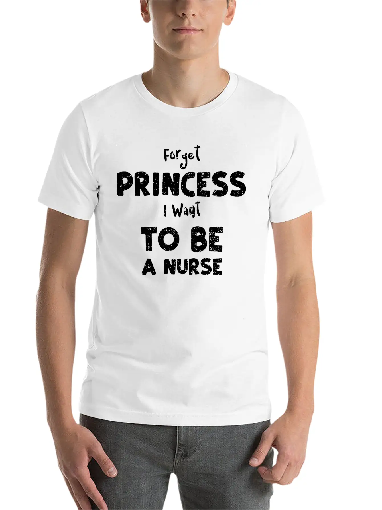 Forget Princess I Want To Be A N... Essential Cotton Tee For Daily Outfits ¨C Unisex Style