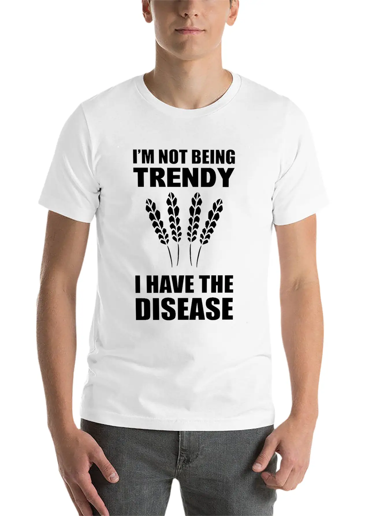 Funny Gluten Free Health Enthusiast Basic Graphic T-Shirt ¨C Daily Comfort In Soft Cotton