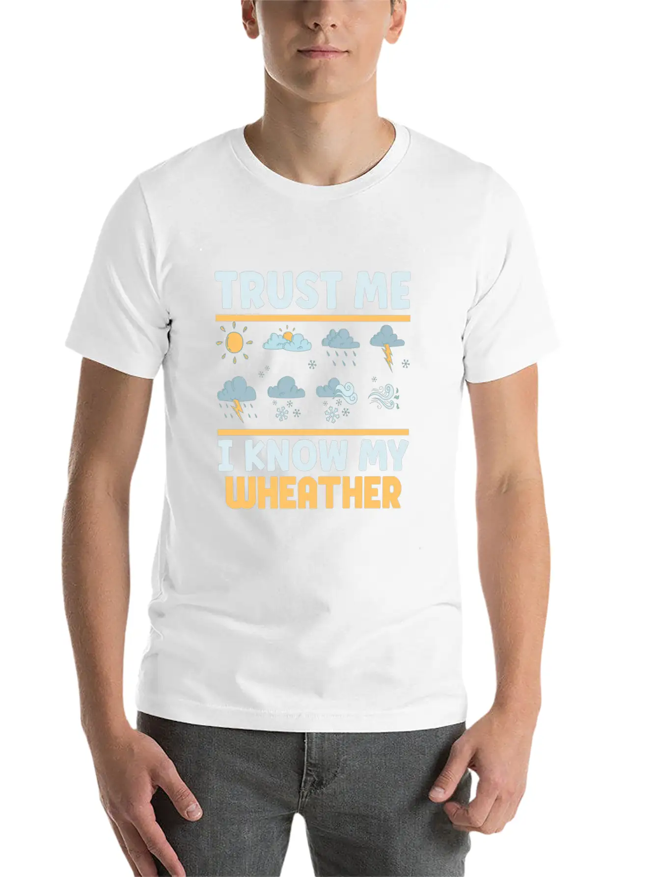 Funny Meteorology Meteorologist Weather Lover Essential Cotton Tee For Daily Outfits ¨C Unisex Style