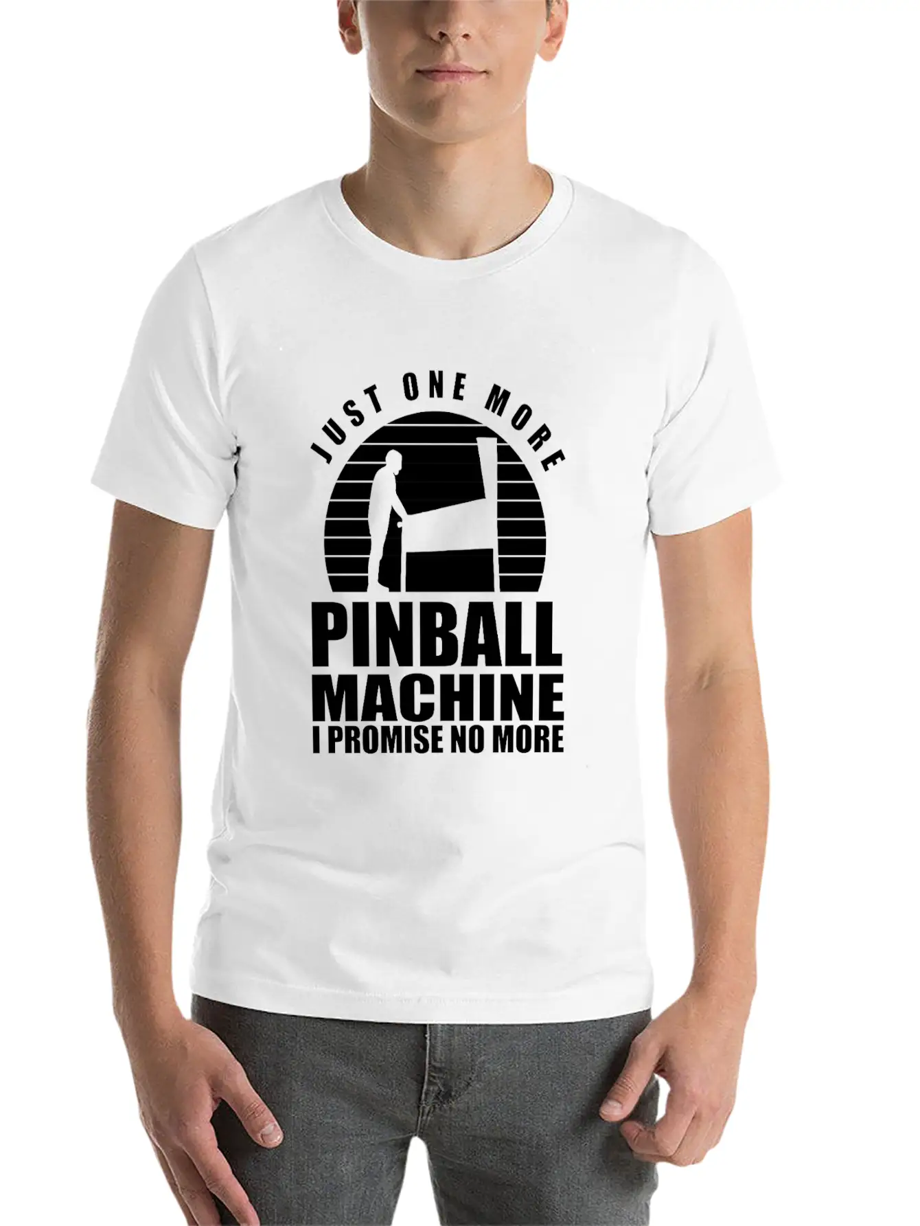 Funny Pinball Player Flipper Pinballer Flipping Basic Graphic T-Shirt ¨C Daily Comfort In Soft Cotton
