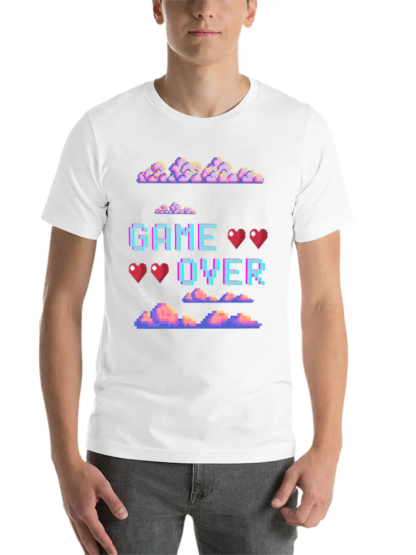 Game Over Video Game Unisex Casual T-Shirt ¨C Clean Design For Daily Comfort