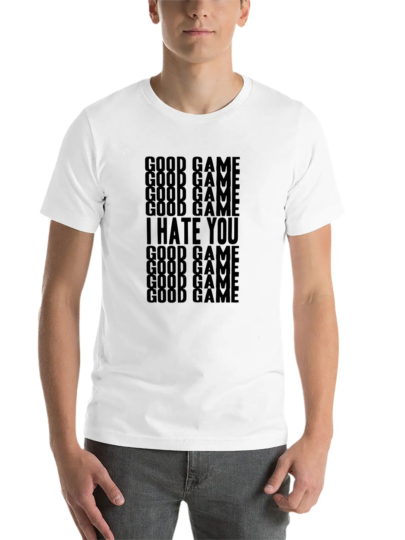 GOOD GAME I HATE GOOD GAME! GAMER GIFT IDEA Soft Cotton Short Sleeve Tee ¨C Unisex Wardrobe Staple