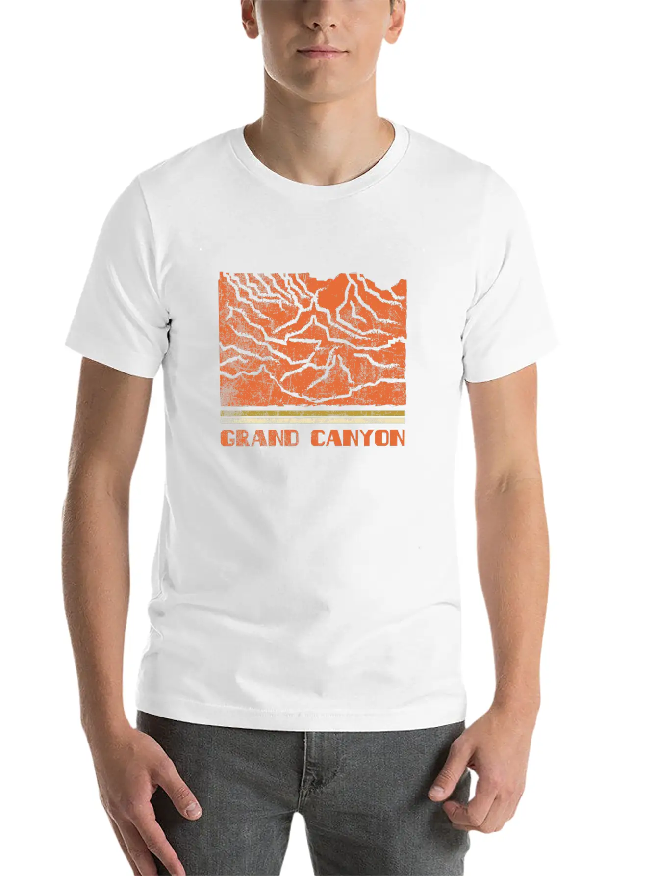 Grand Canyon City Skyline Retro Cityscape 70s 80s Soft Cotton Short Sleeve Tee ¨C Unisex Wardrobe Staple