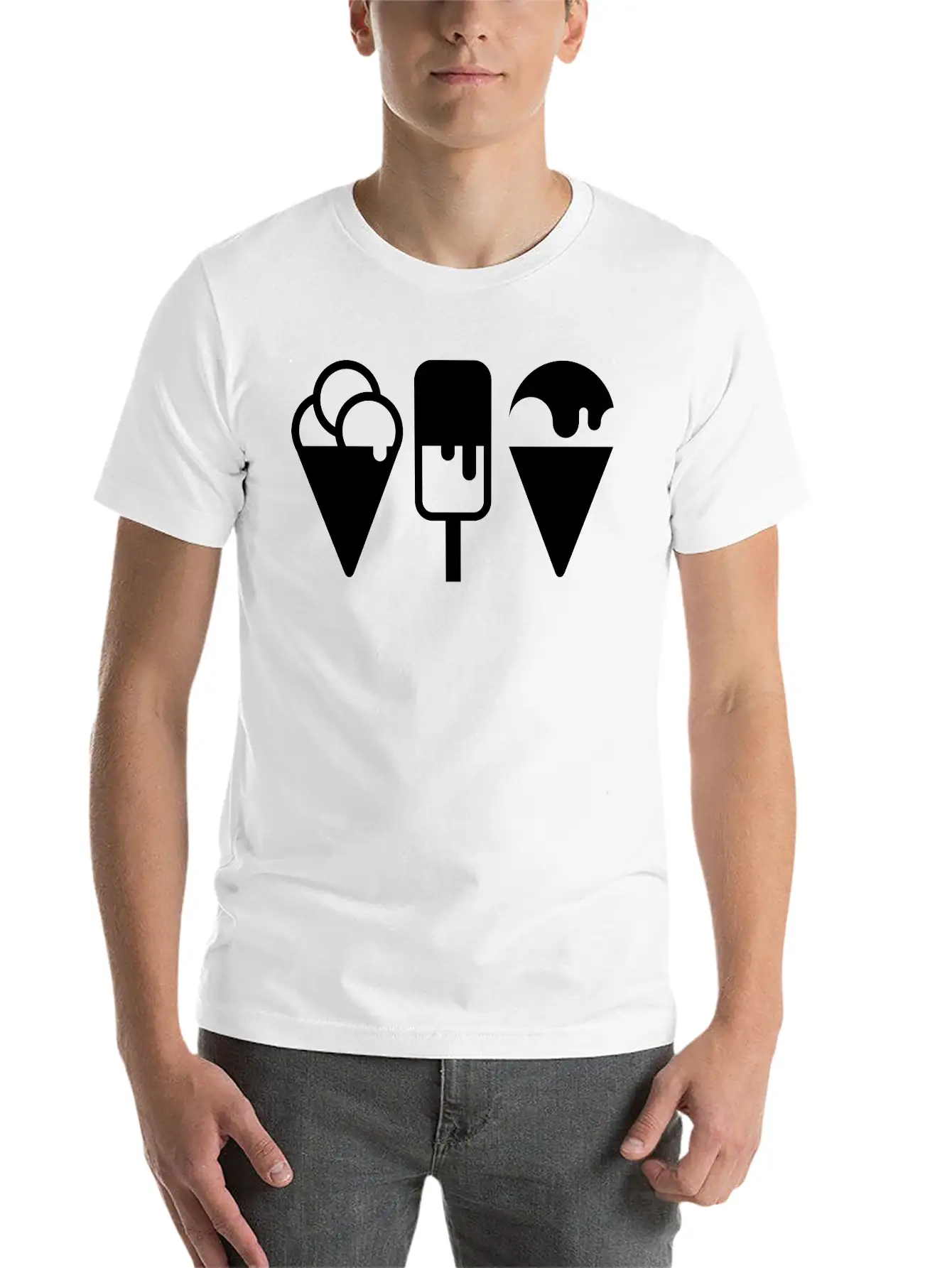Ice Creams Soft Cotton Short Sleeve Tee ¨C Unisex Wardrobe Staple