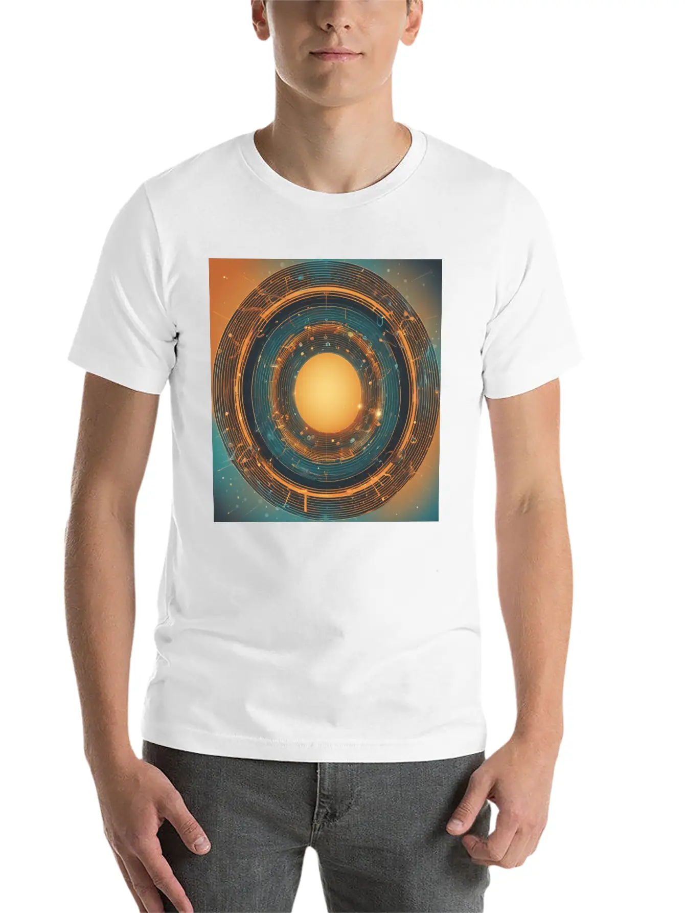 Infinity Concept: Eternal Echo Basic Graphic T-Shirt ¨C Daily Comfort In Soft Cotton